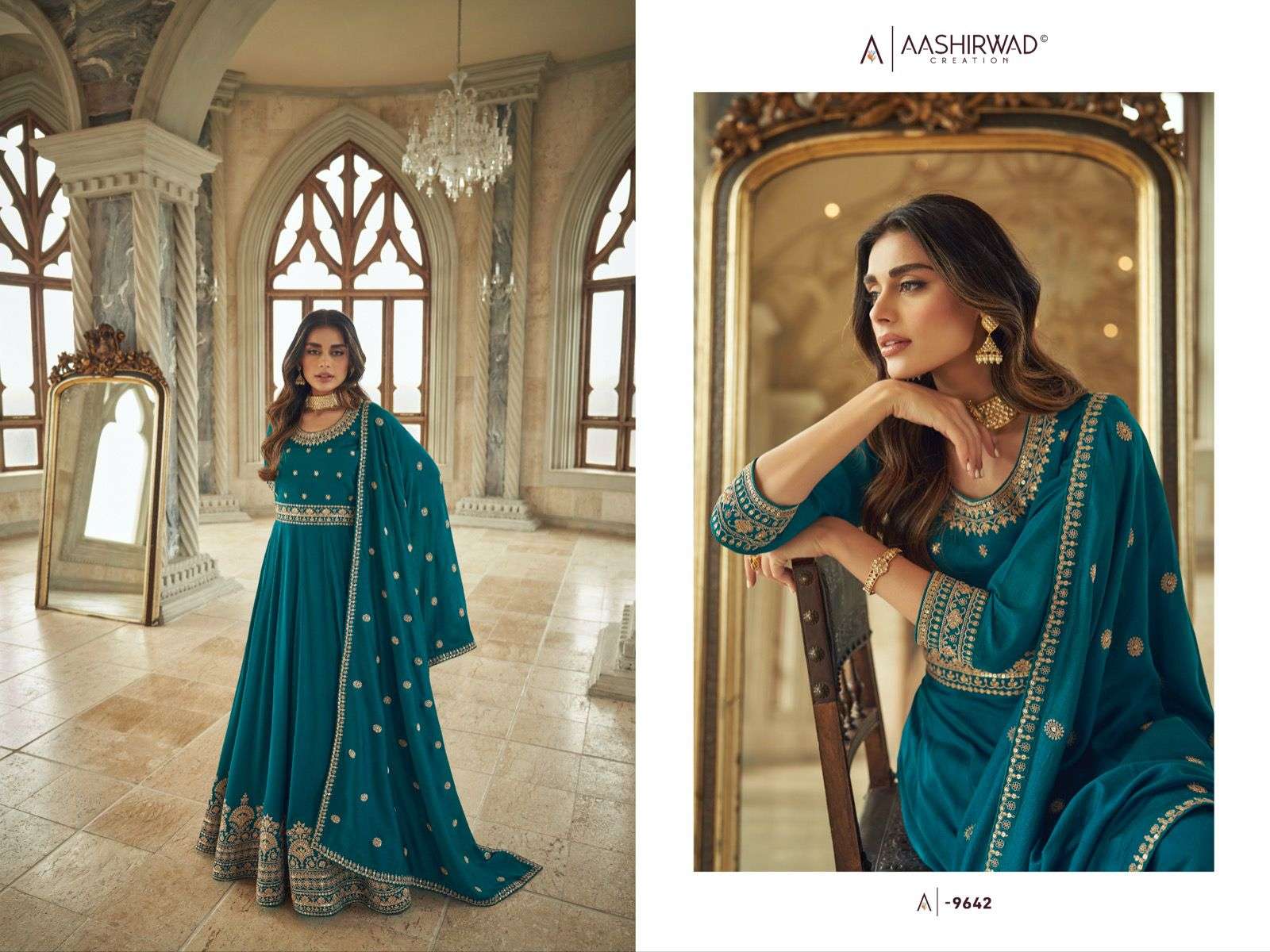 AASHIRWAD NOORJAHA Salwar kameez Wholesale catalog