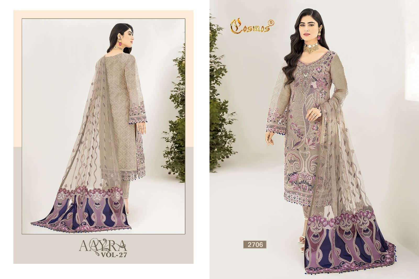 AAYRA VOL 27 Fox georgette Salwar kameez Wholesale catalog