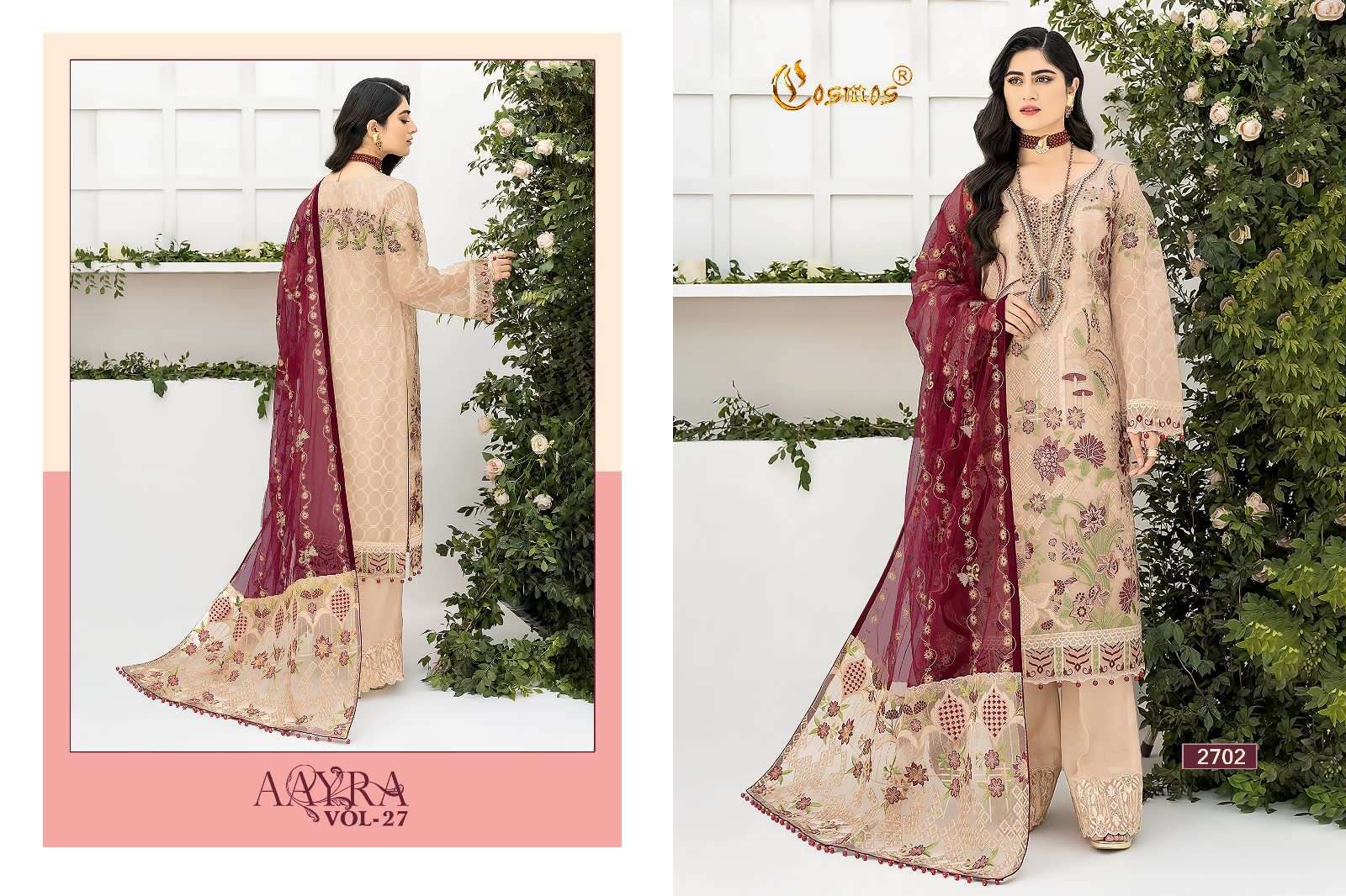 AAYRA VOL 27 Fox georgette Salwar kameez Wholesale catalog