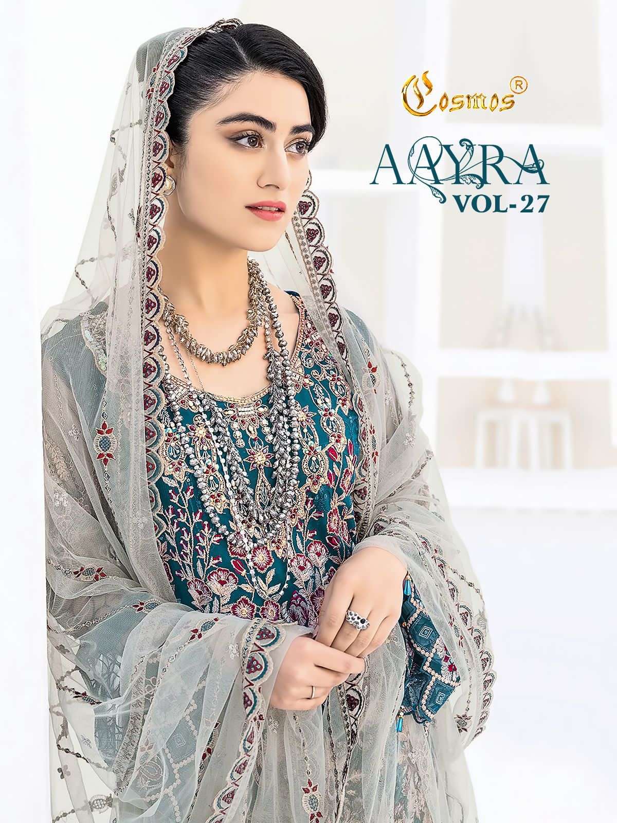 AAYRA VOL 27 Fox georgette Salwar kameez Wholesale catalog