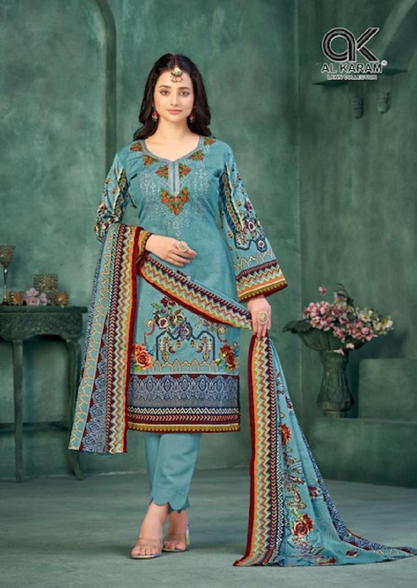 Al Karam Gulfam Vol-3 – Dress Material - Wholesale Catalog