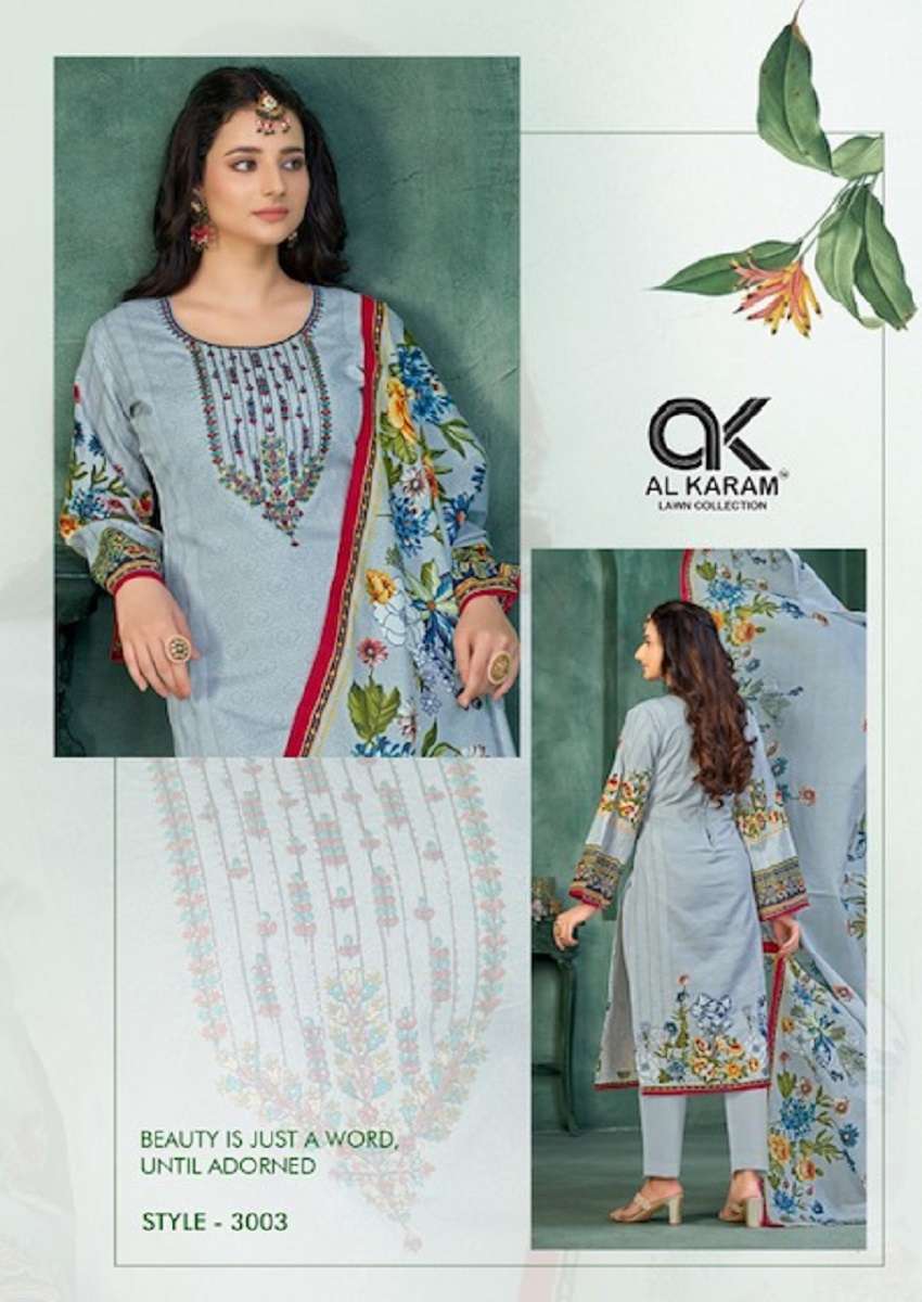 Al Karam Gulfam Vol-3 – Dress Material - Wholesale Catalog