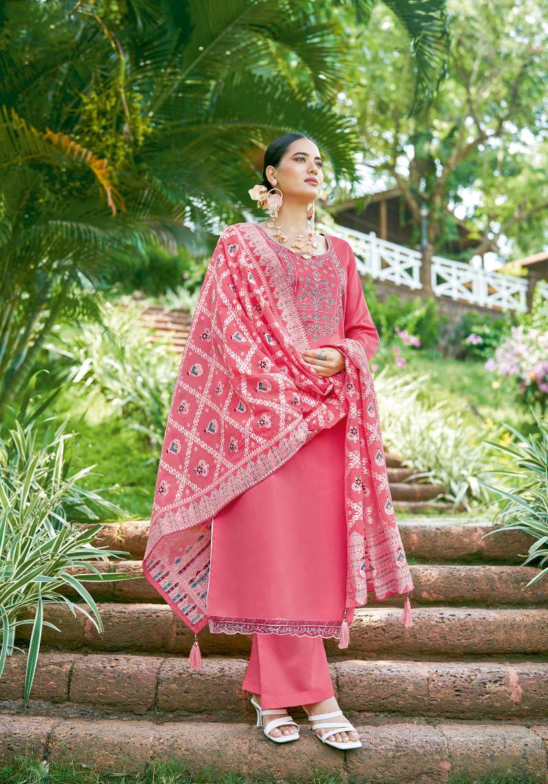 Alok Suit LAKHNAVI TOUCH Dress Materials Wholesale catalog