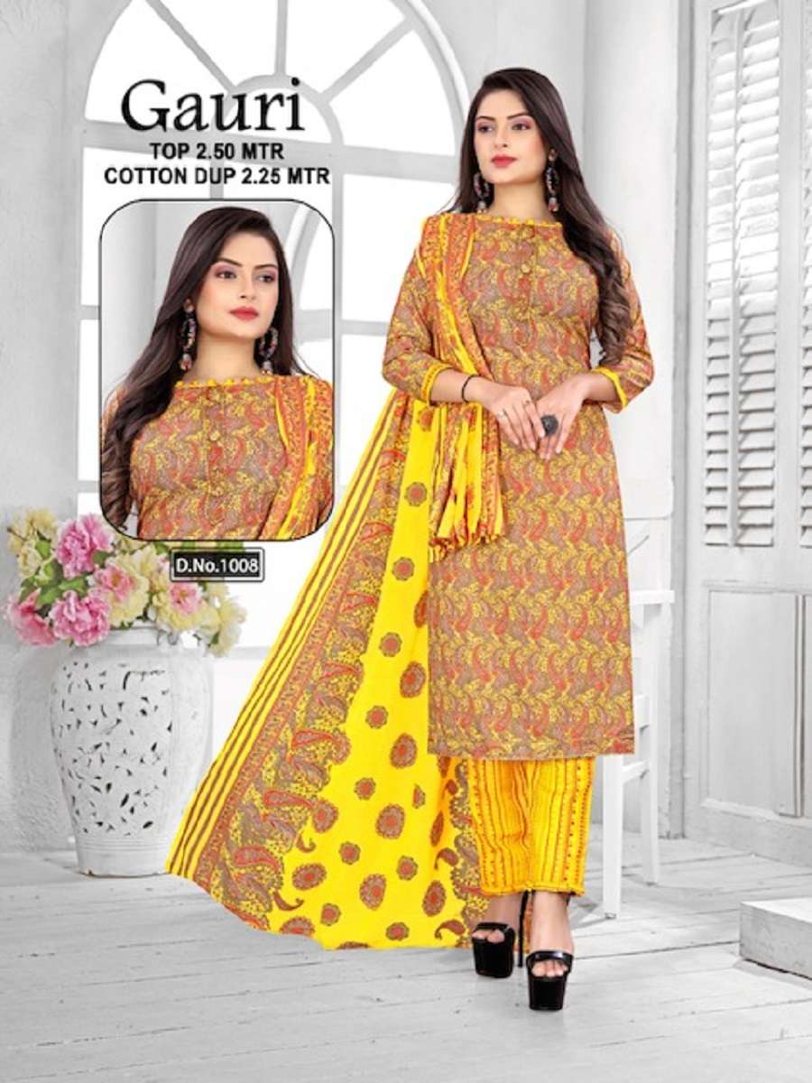 Amit Gauri Vol-1 - Dress Material  - Wholesale Catalog 