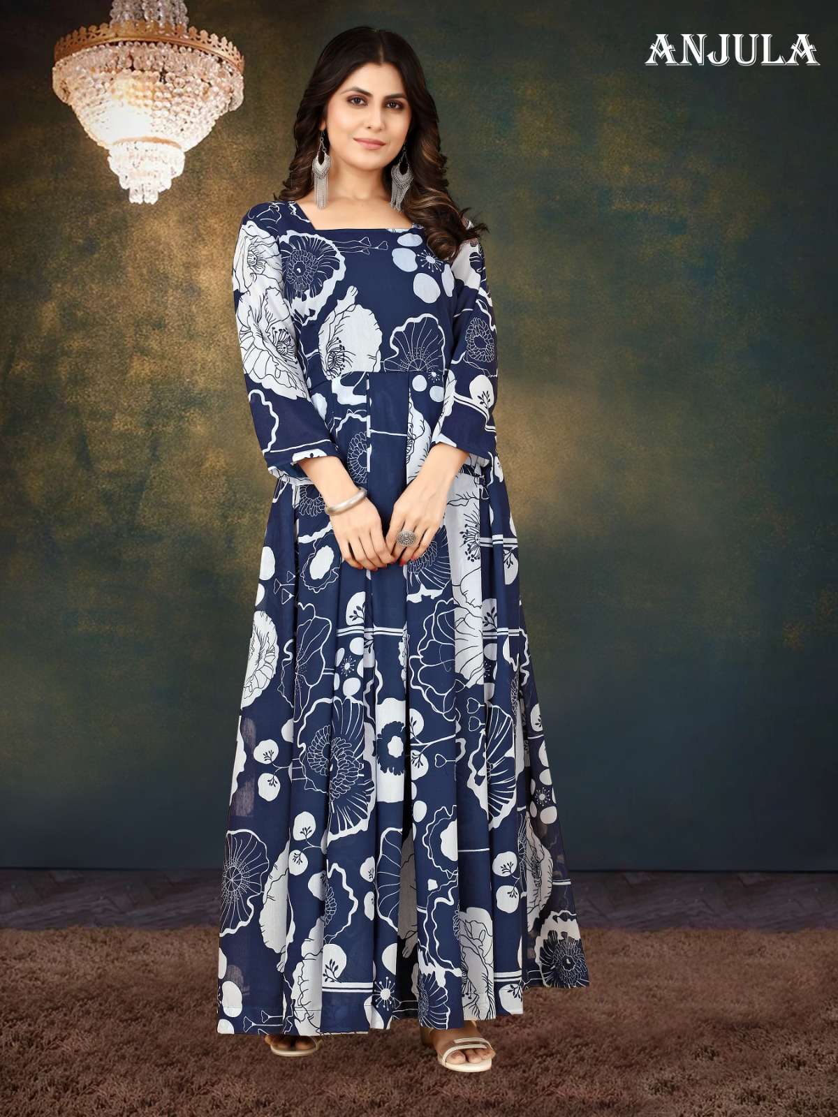 ANJULA VOL-1 Muslin Gown Kurti Wholesale catalog