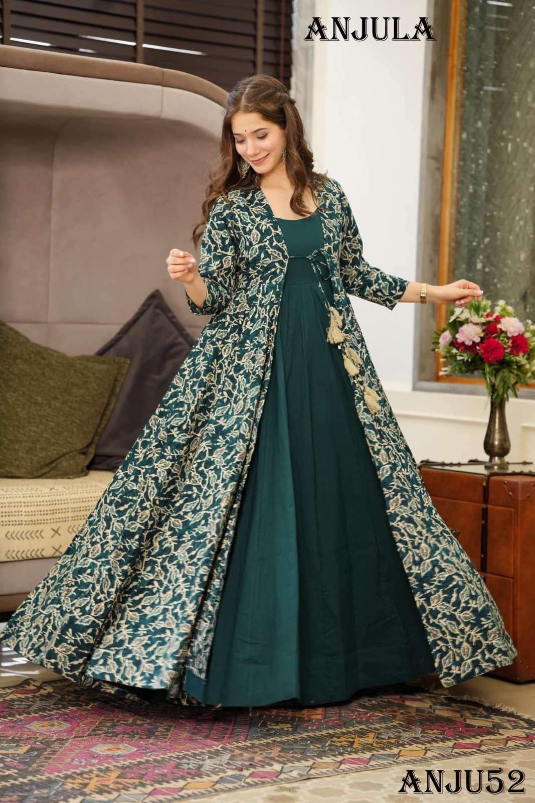  ANJULA VOL-2  D - ANJU52 Kurti Wholesale catalog