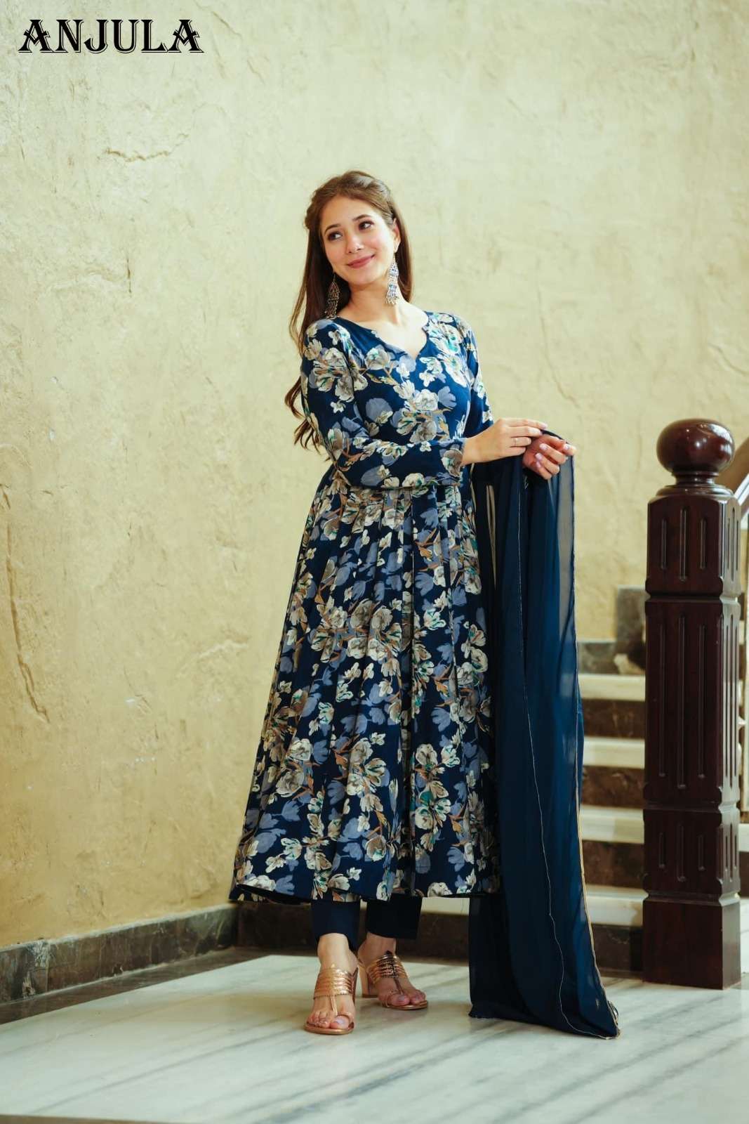 ANJULA VOL-2 D - ANJU53 Kurti Wholesale catalog