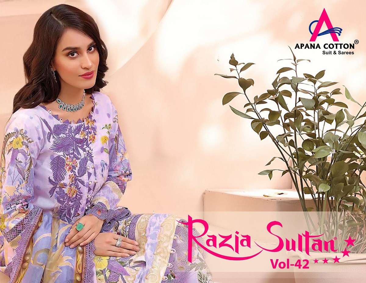 Apana Razia Sultan Vol-42 - Dress Material - Wholesale Catalog