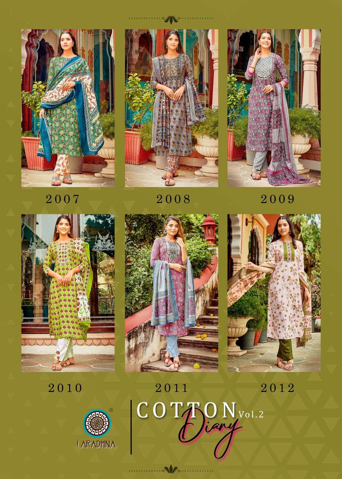 ARADHNA  COTTON DIARY VOL 2 Kurti Wholesale catalog