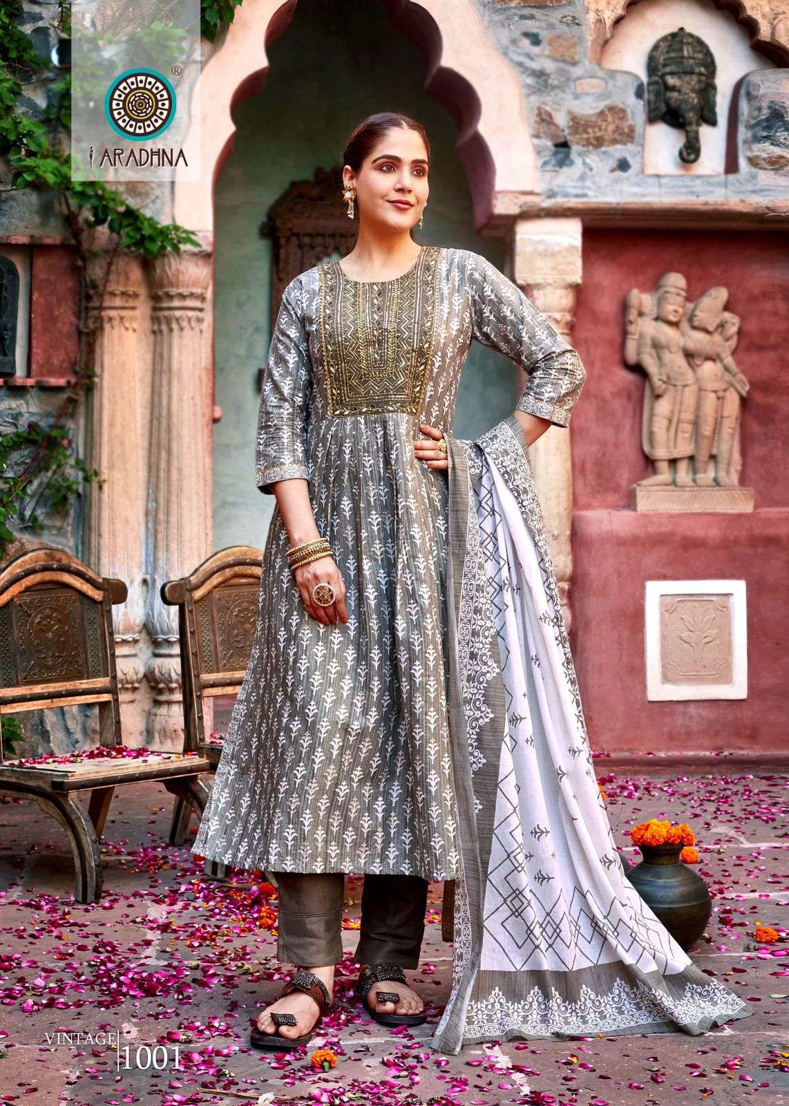 ARADHNA  VINTAGE VOL 1 Nayra Cut Kurti Wholesale catalog