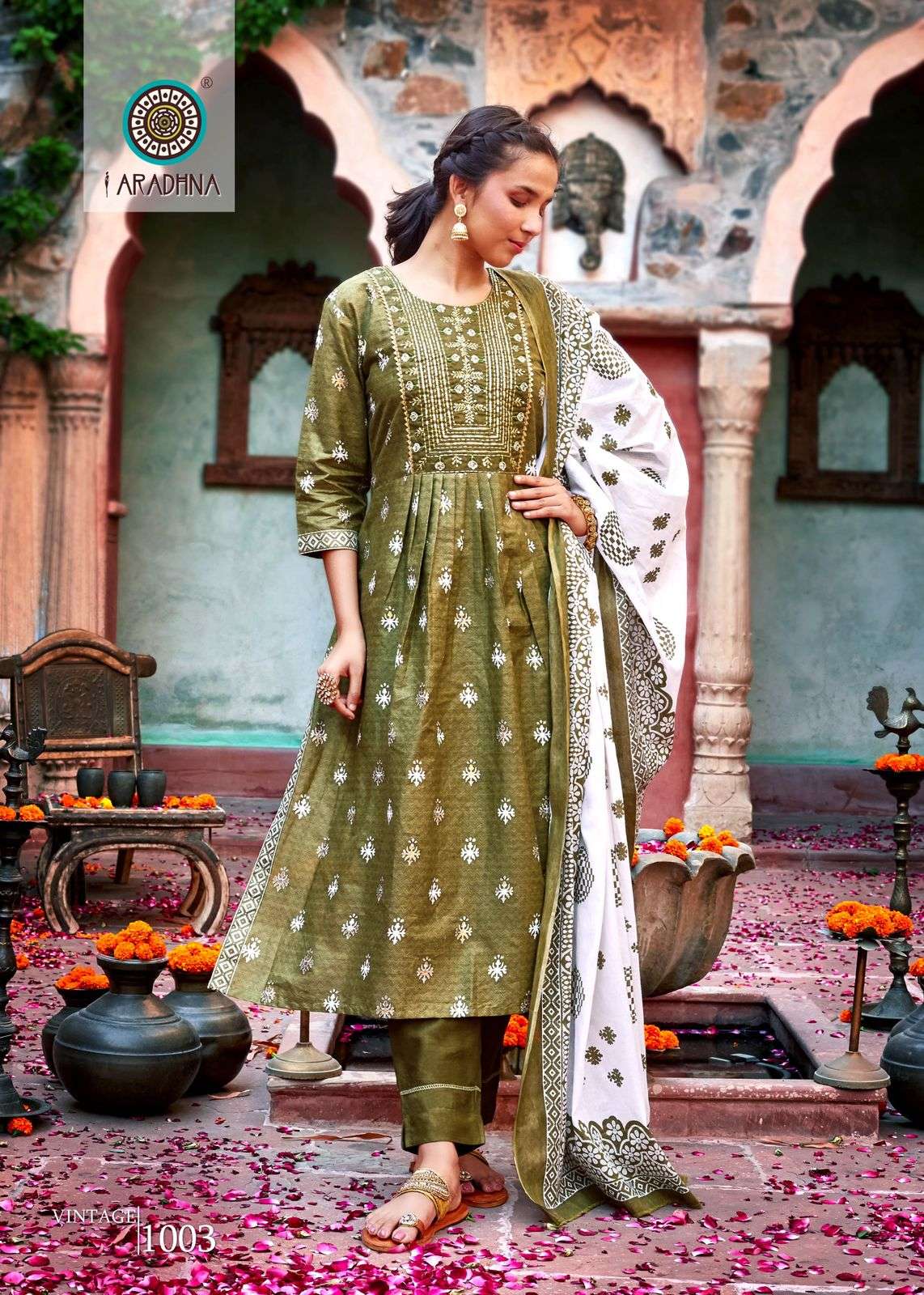 ARADHNA  VINTAGE VOL 1 Nayra Cut Kurti Wholesale catalog