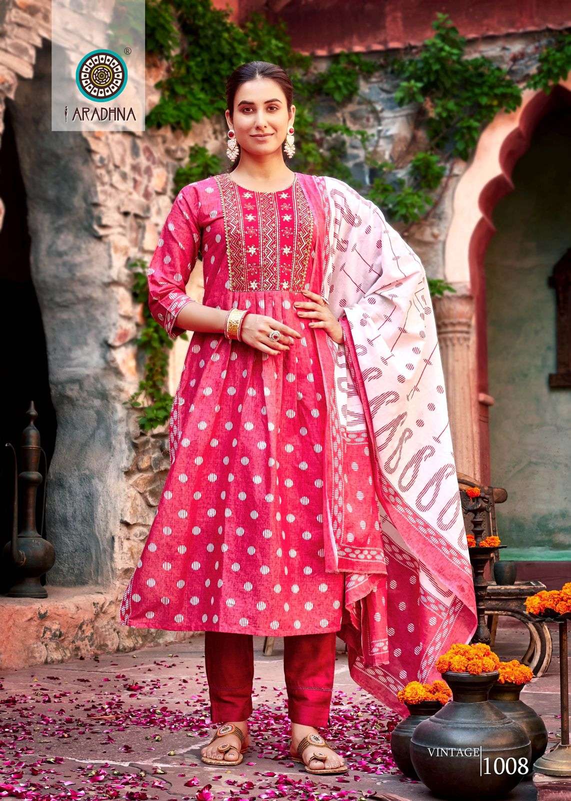 ARADHNA  VINTAGE VOL 1 Nayra Cut Kurti Wholesale catalog