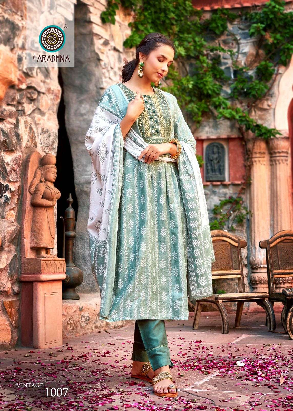 ARADHNA  VINTAGE VOL 1 Nayra Cut Kurti Wholesale catalog