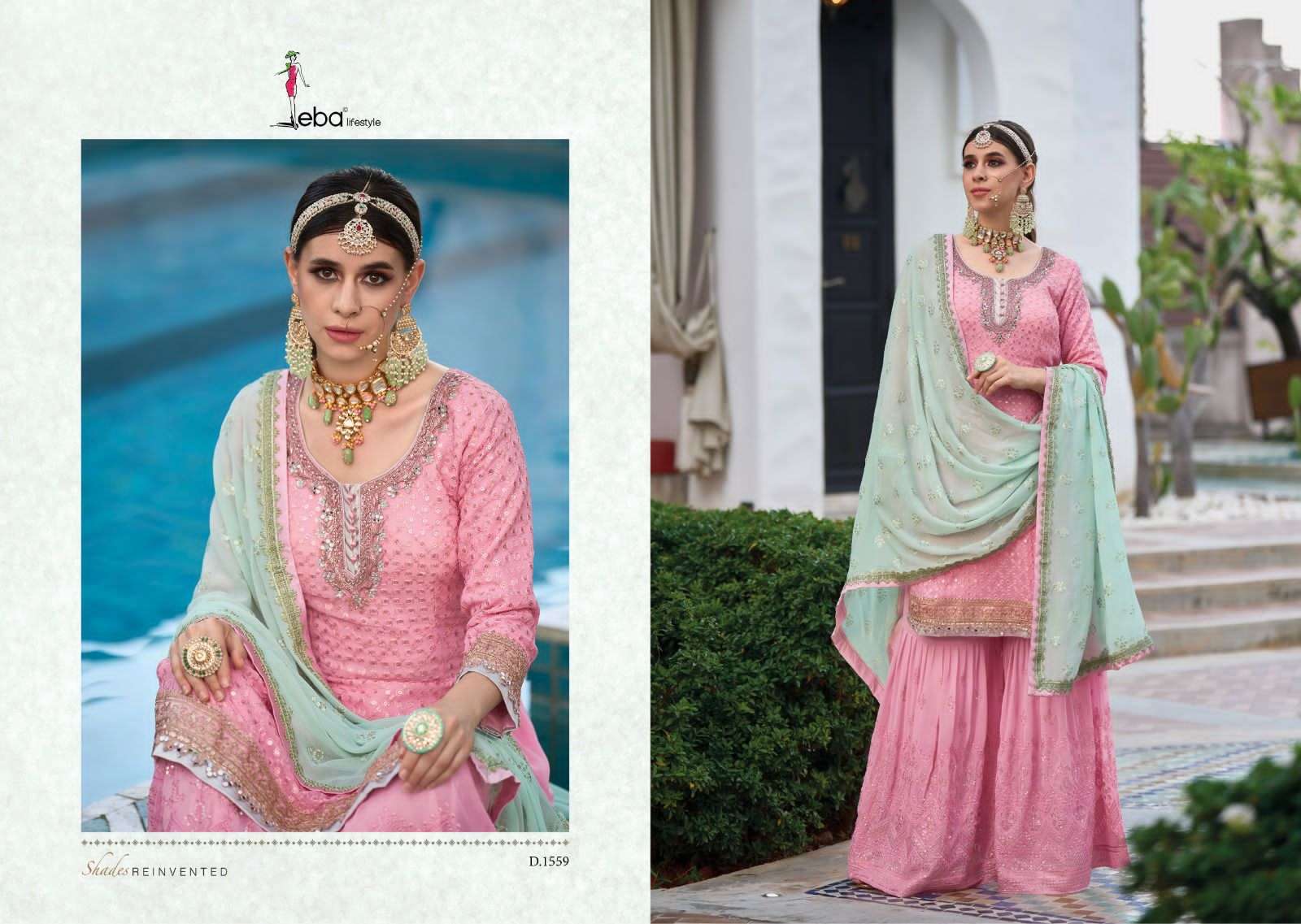 ARMANI VOL - 4 faux georgette Salwar Kameez Wholesale catalog
