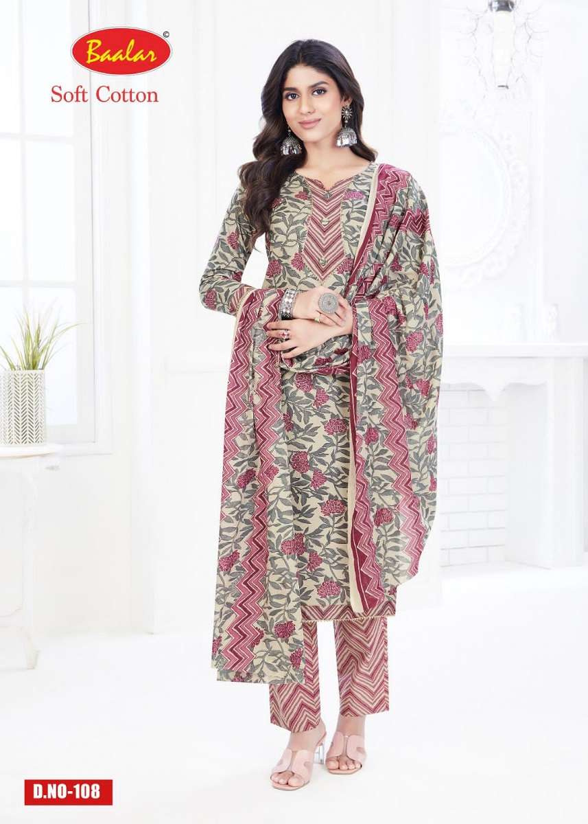 Baalar Soft Cotton Karachi – Dress Material - Wholesale Catalog
