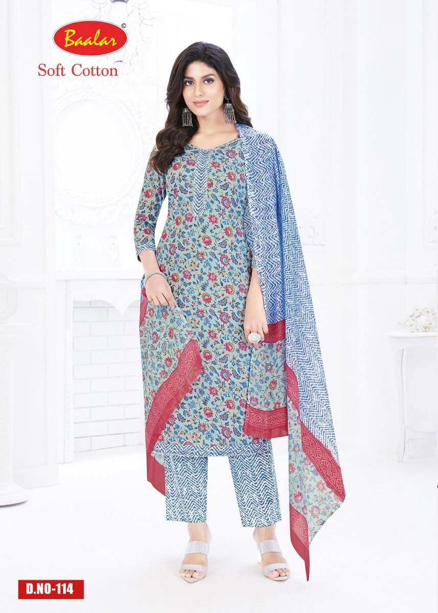 Baalar Soft Cotton Karachi – Dress Material - Wholesale Catalog