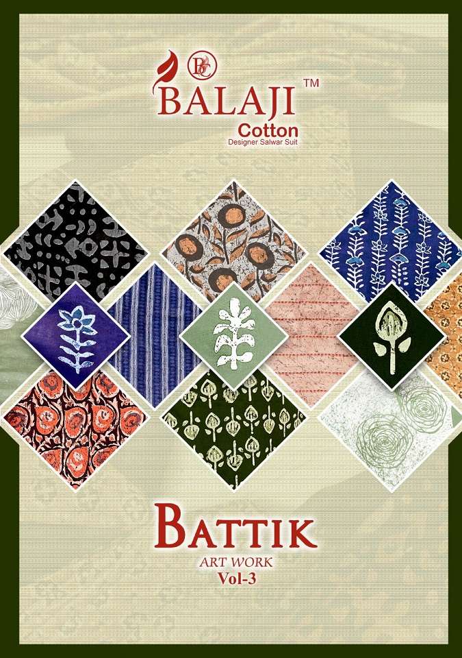 Balaji Battik Art Work Vol-3 – Kurti Pant With Dupatta - Wholesale Catalog