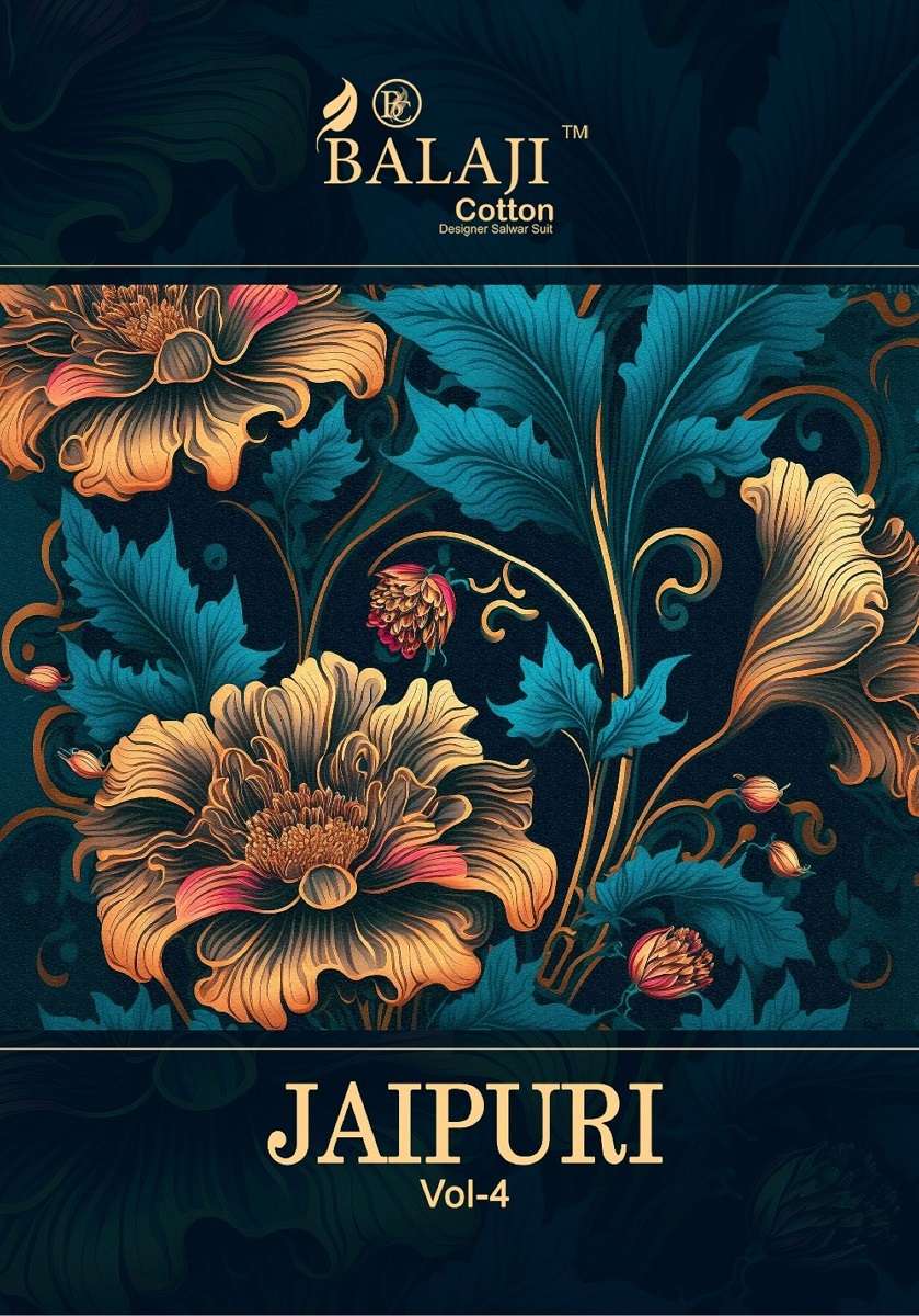 Balaji Jaipuri Vol-4 – Kurti Pant With Dupatta - Wholesale Catalog 