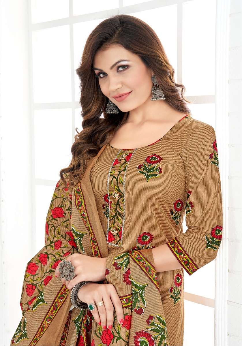 Balaji Jaipuri Vol-4 – Kurti Pant With Dupatta - Wholesale Catalog 