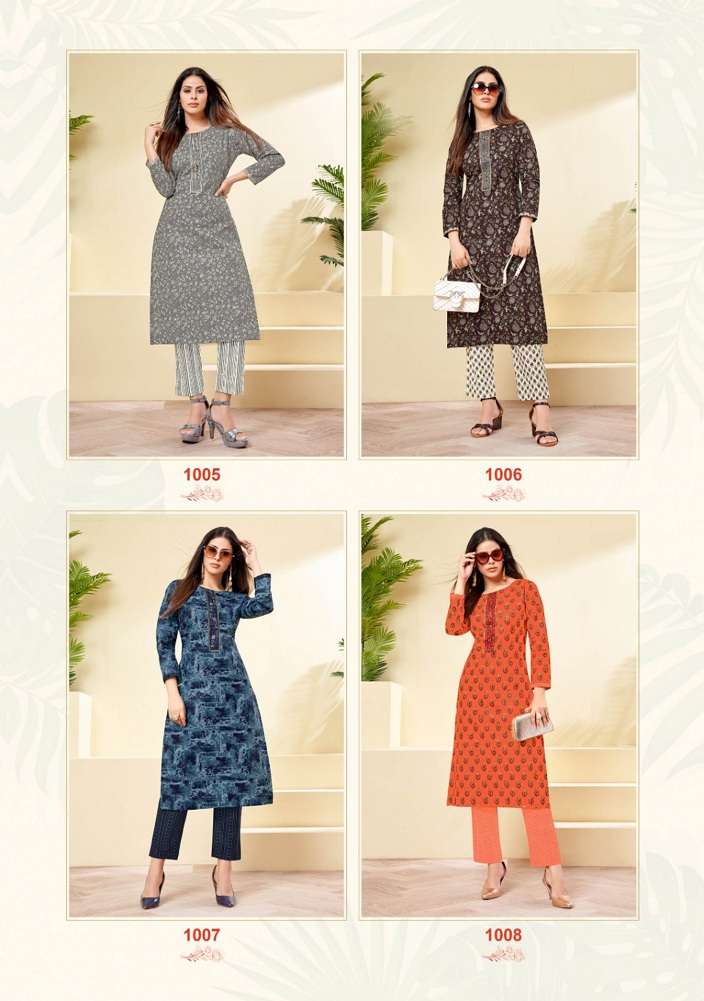 Balaji Naisha Vol-1 – Kurti With Pant - Wholesale Catalog