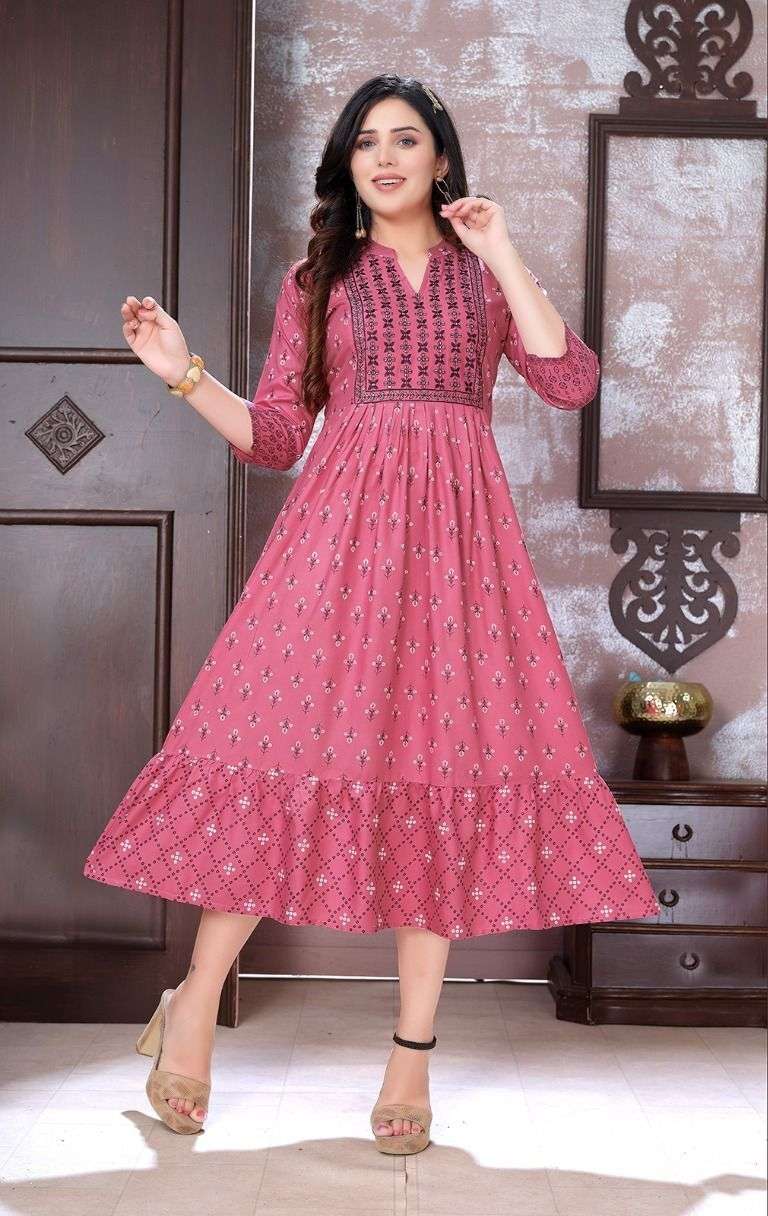 Beauty Queen 1st Eddition Rayon Kurti Wholesale catalog