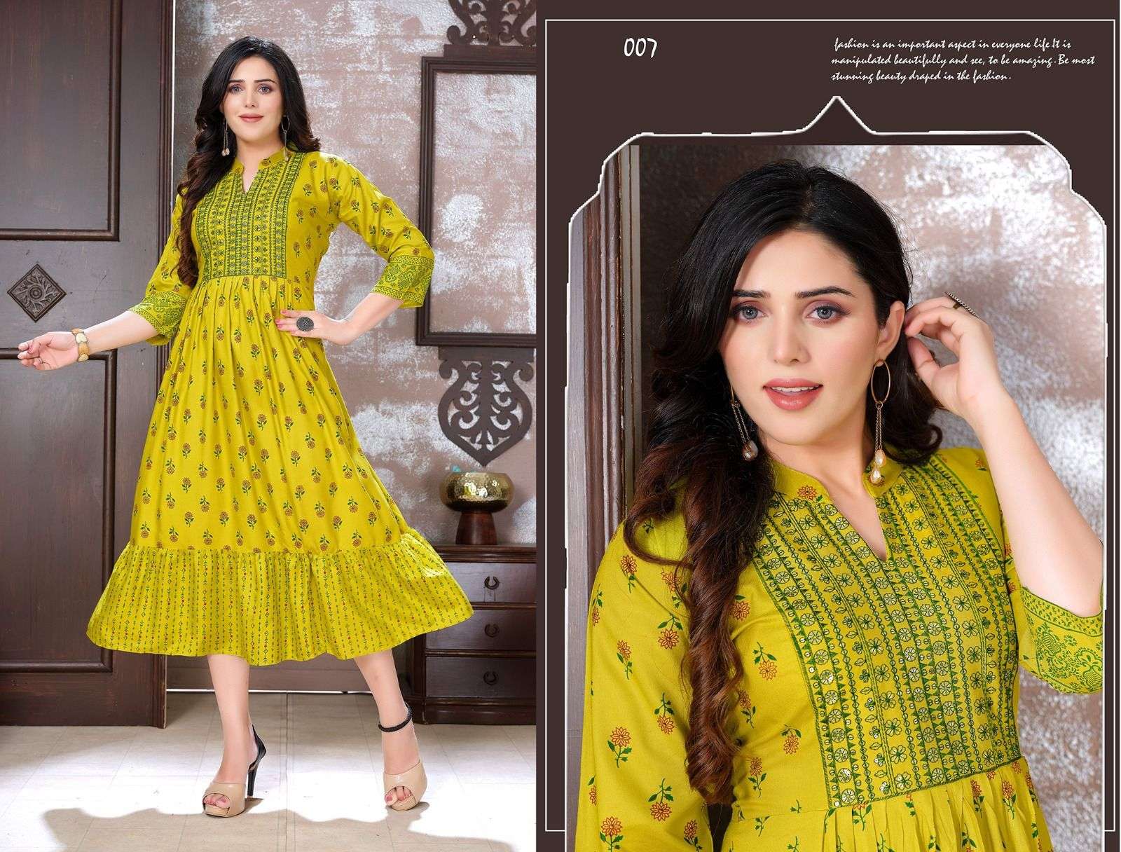 Beauty Queen 1st Eddition Rayon Kurti Wholesale catalog
