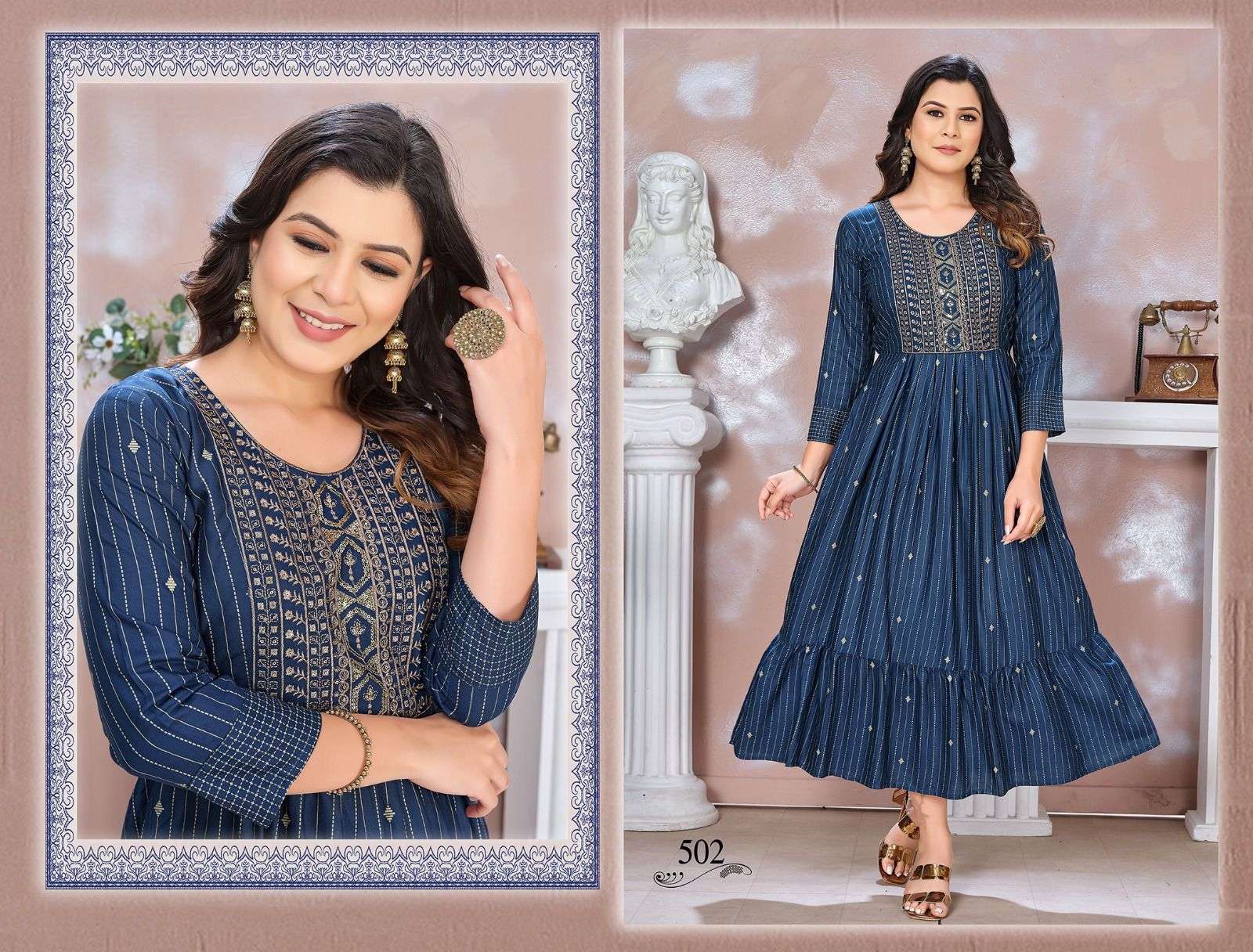 BEAUTY QUEEN BLESSED-3 Rayon Kurti Wholesale catalog