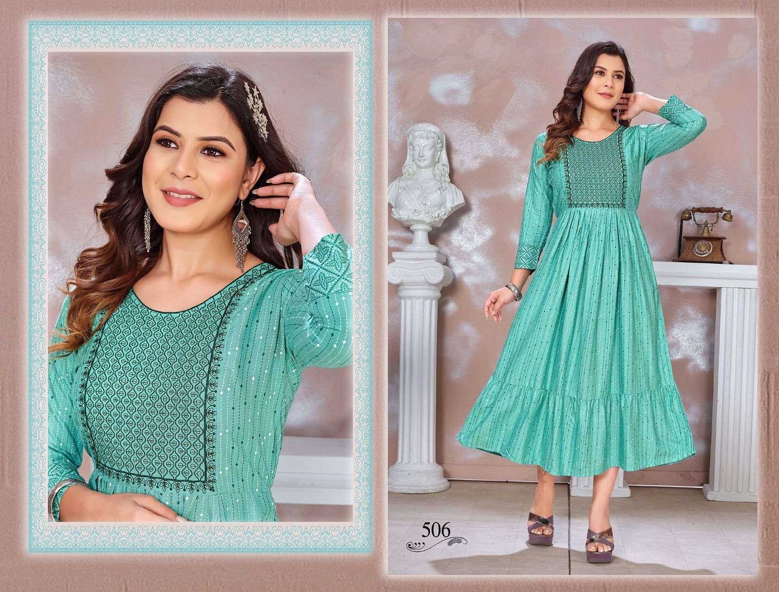 BEAUTY QUEEN BLESSED-3 Rayon Kurti Wholesale catalog