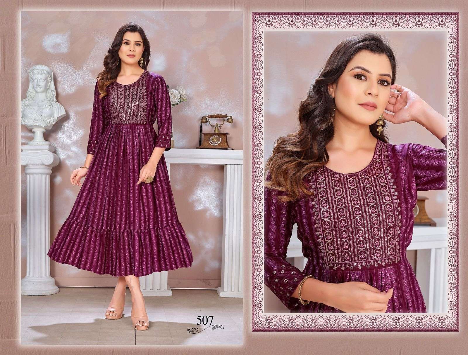 BEAUTY QUEEN BLESSED-3 Rayon Kurti Wholesale catalog