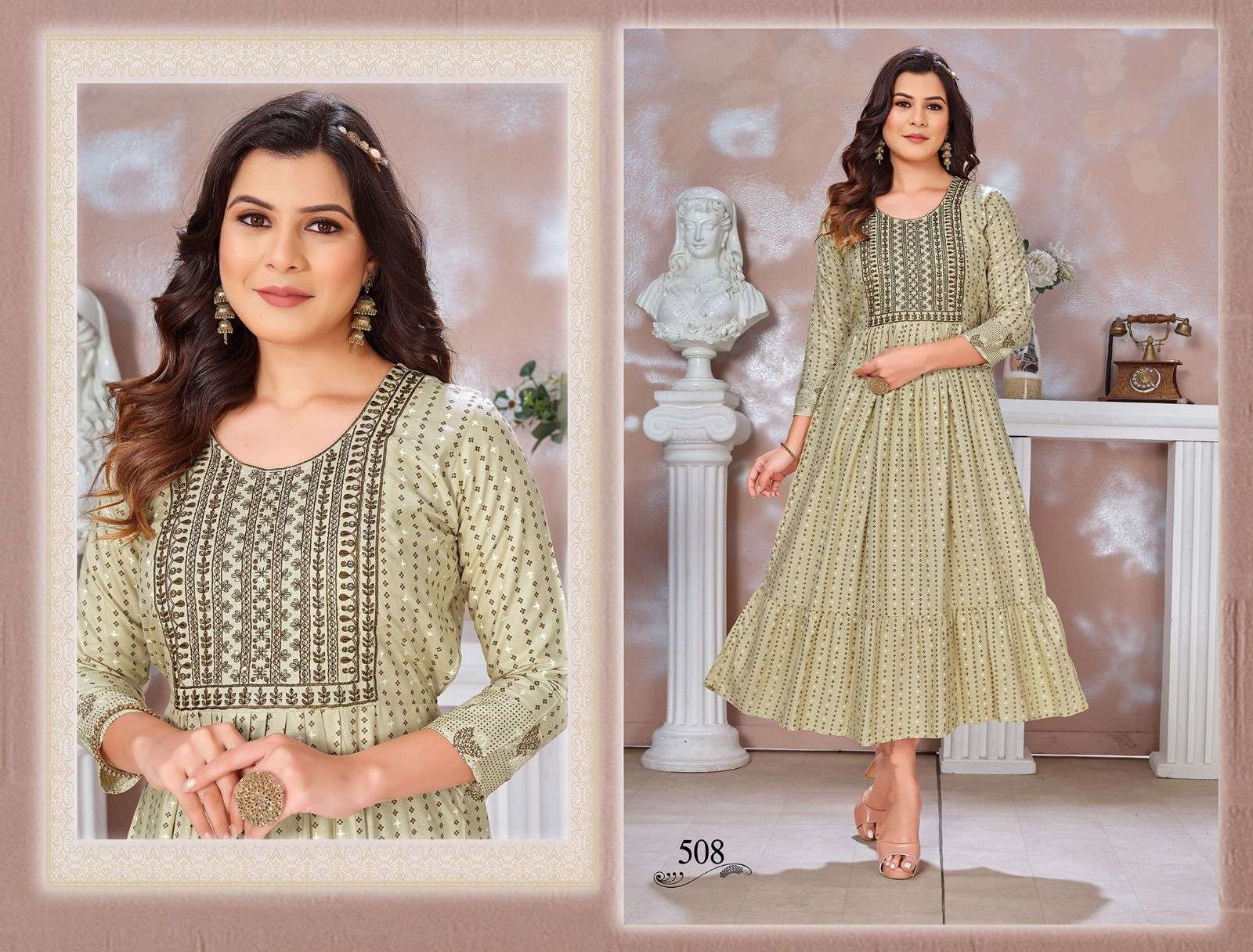 BEAUTY QUEEN BLESSED-3 Rayon Kurti Wholesale catalog