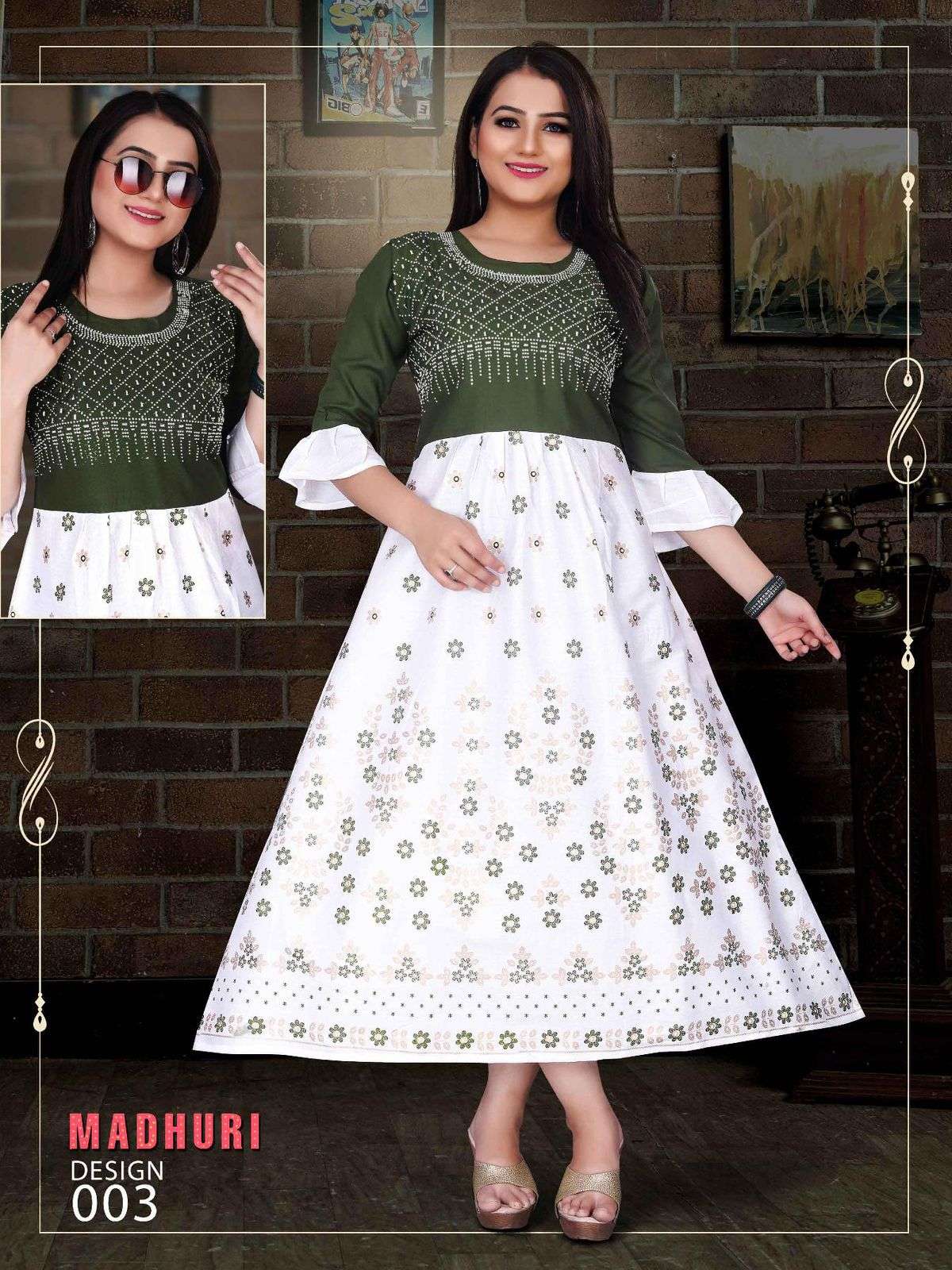 BEAUTY QUEEN MADHURI VOL.1 Reyon Fancy Kurti Wholesale catalog