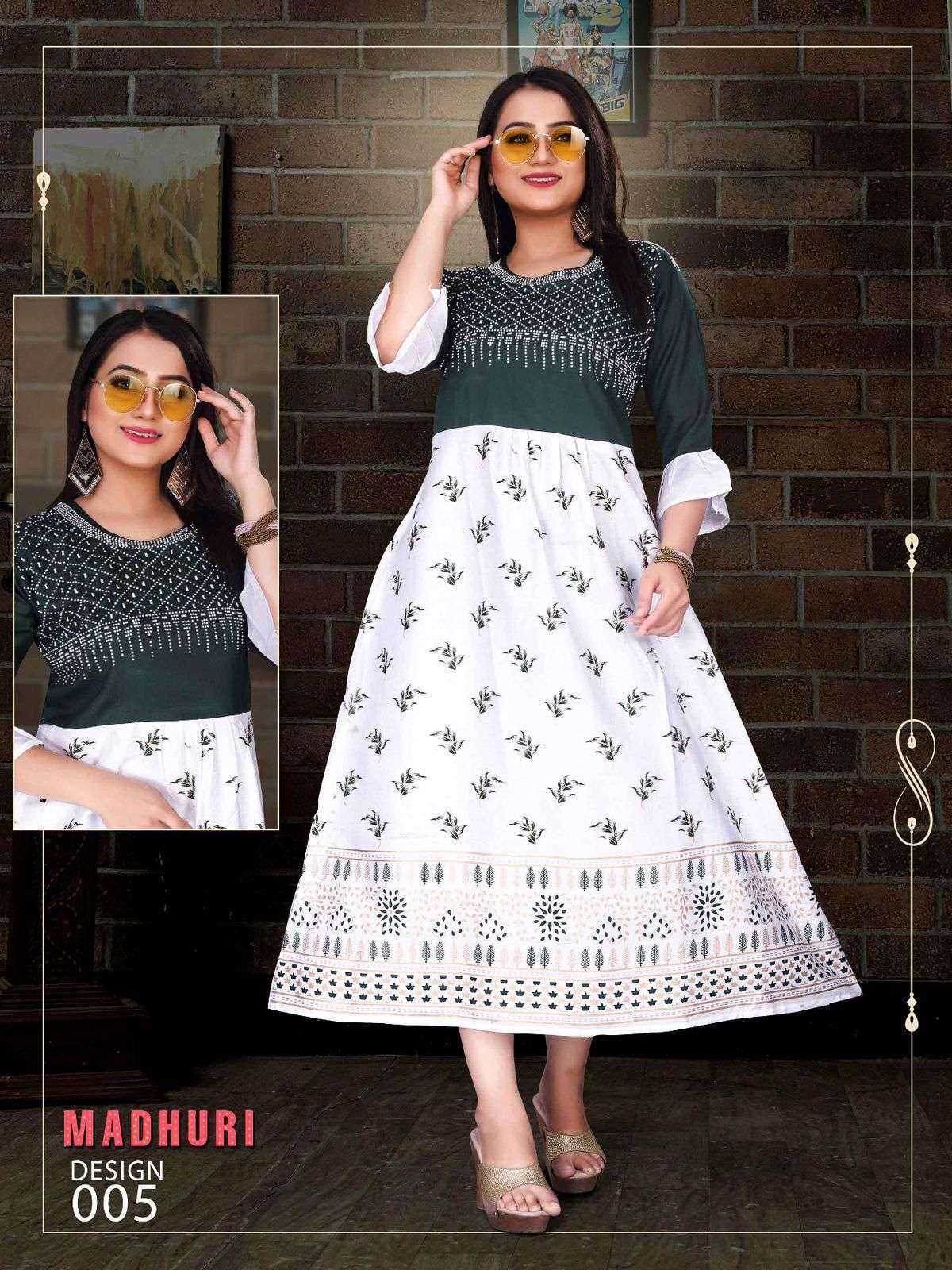 BEAUTY QUEEN MADHURI VOL.1 Reyon Fancy Kurti Wholesale catalog