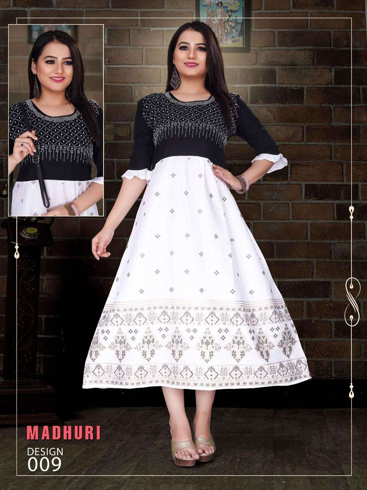 BEAUTY QUEEN MADHURI VOL.1 Reyon Fancy Kurti Wholesale catalog