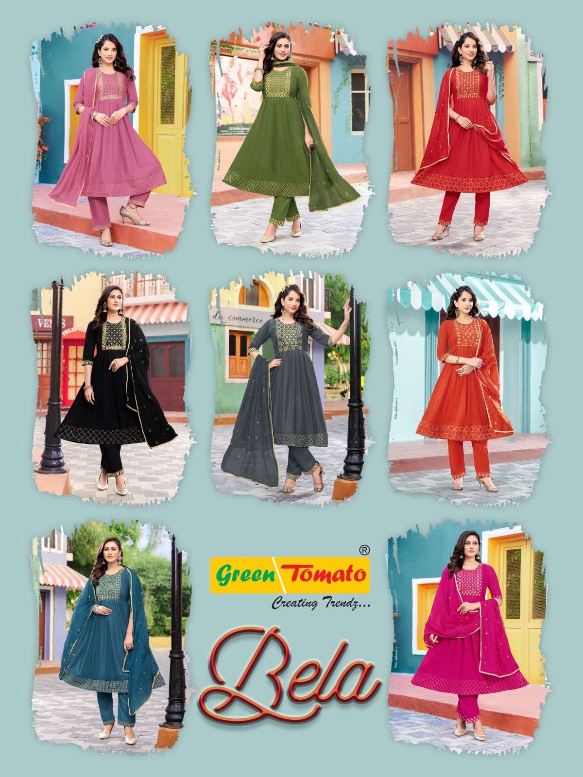 BELA Rayon Nyraa Kurti  Wholesale catalog