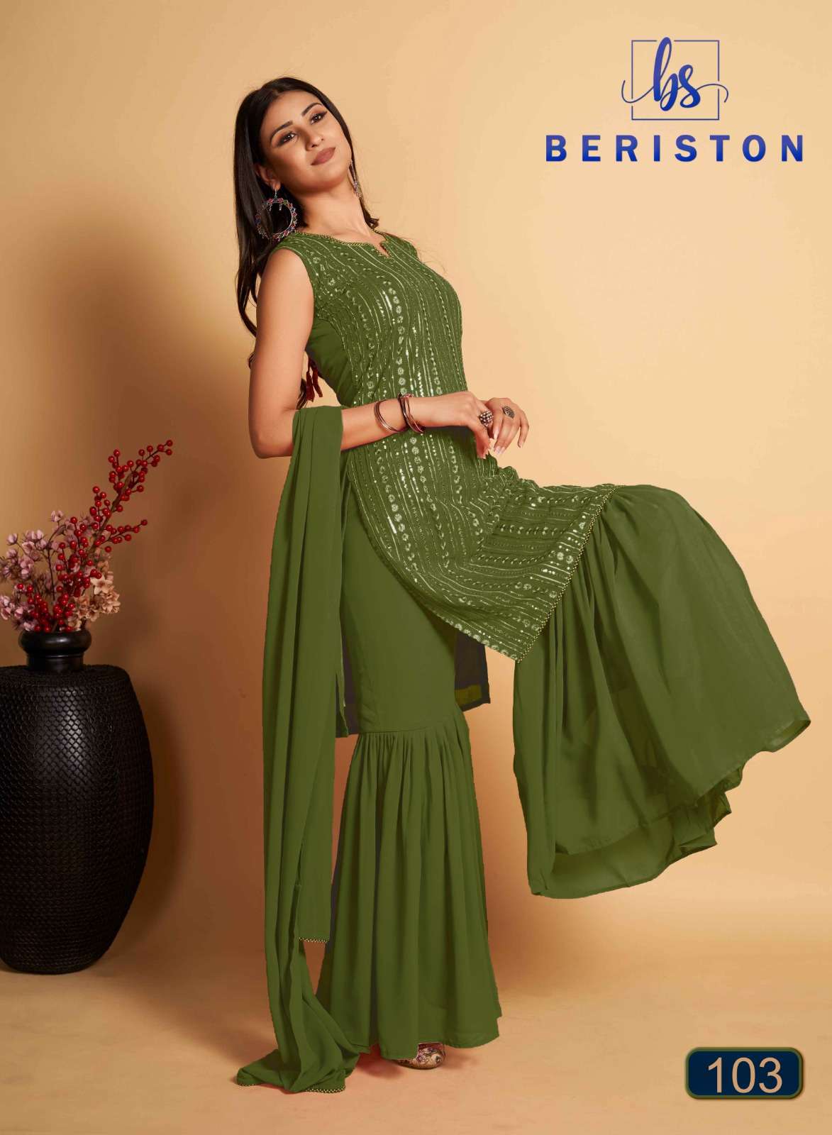 Beriston BS Vol 1 Readymade Salwar Suits and Kurtis Wholesale catalog