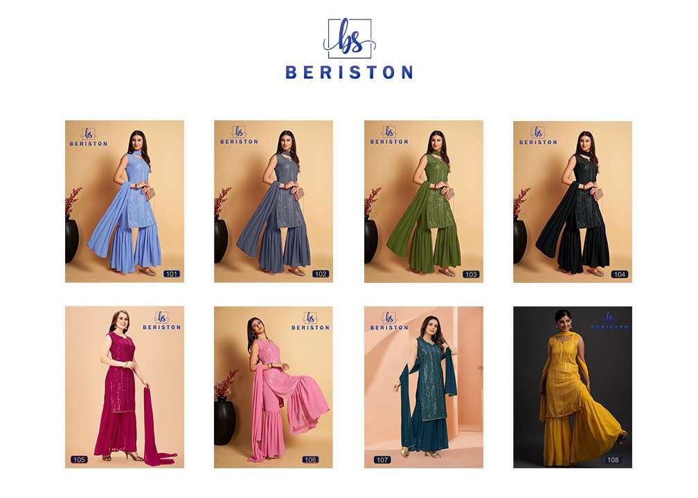 Beriston BS Vol 1 Readymade Salwar Suits and Kurtis Wholesale catalog