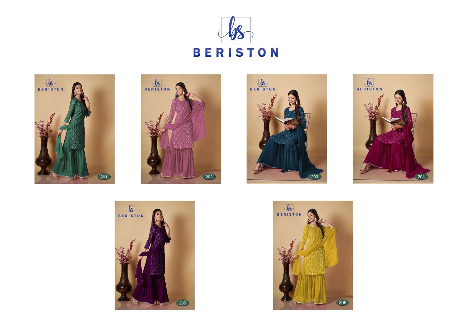 Beriston BS Vol 2 Readymade Salwar Suits and Kurtis Wholesale catalog