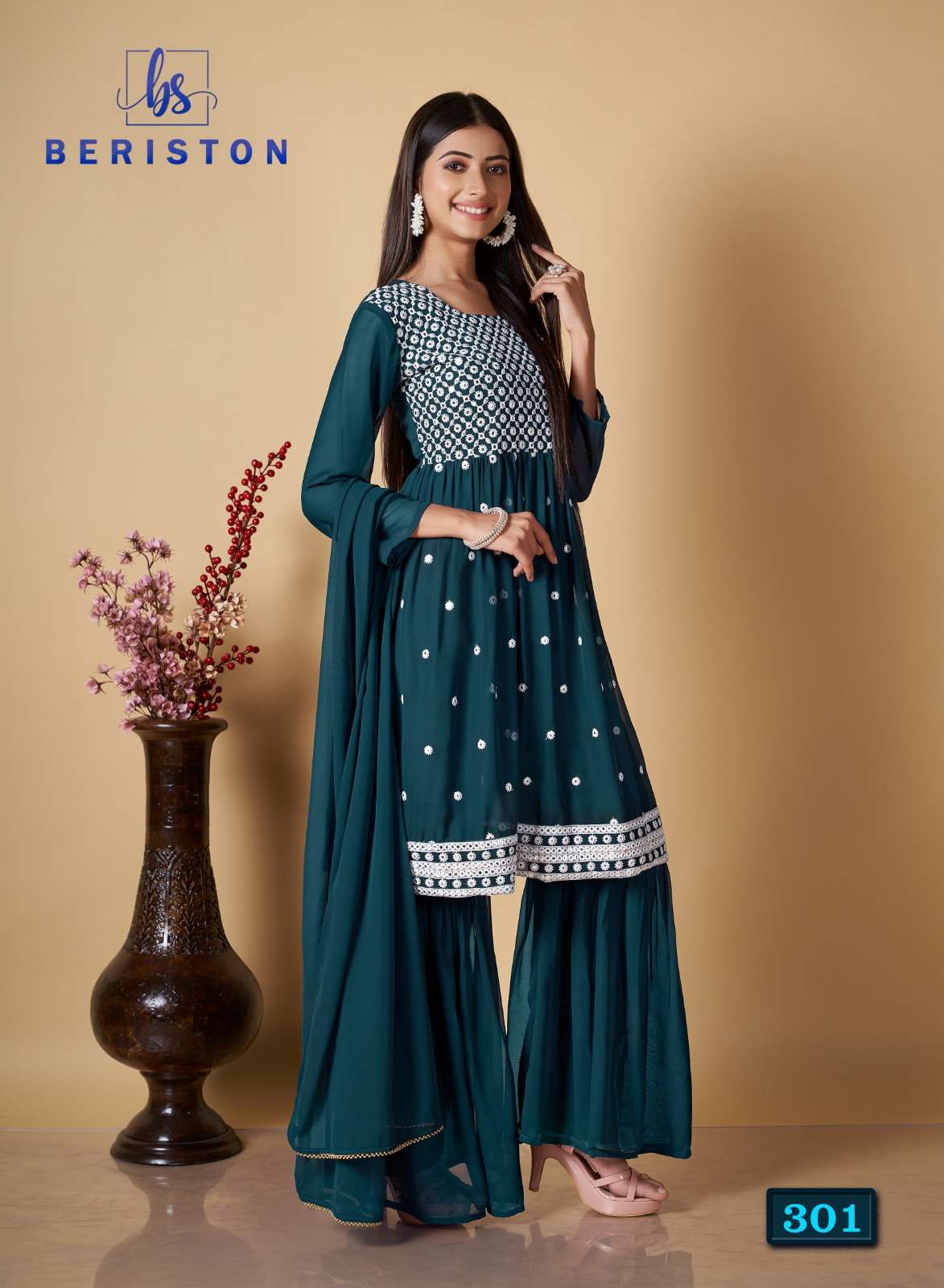 Beriston BS Vol 3 Readymade Salwar Suits and Kurtis Wholesale catalog