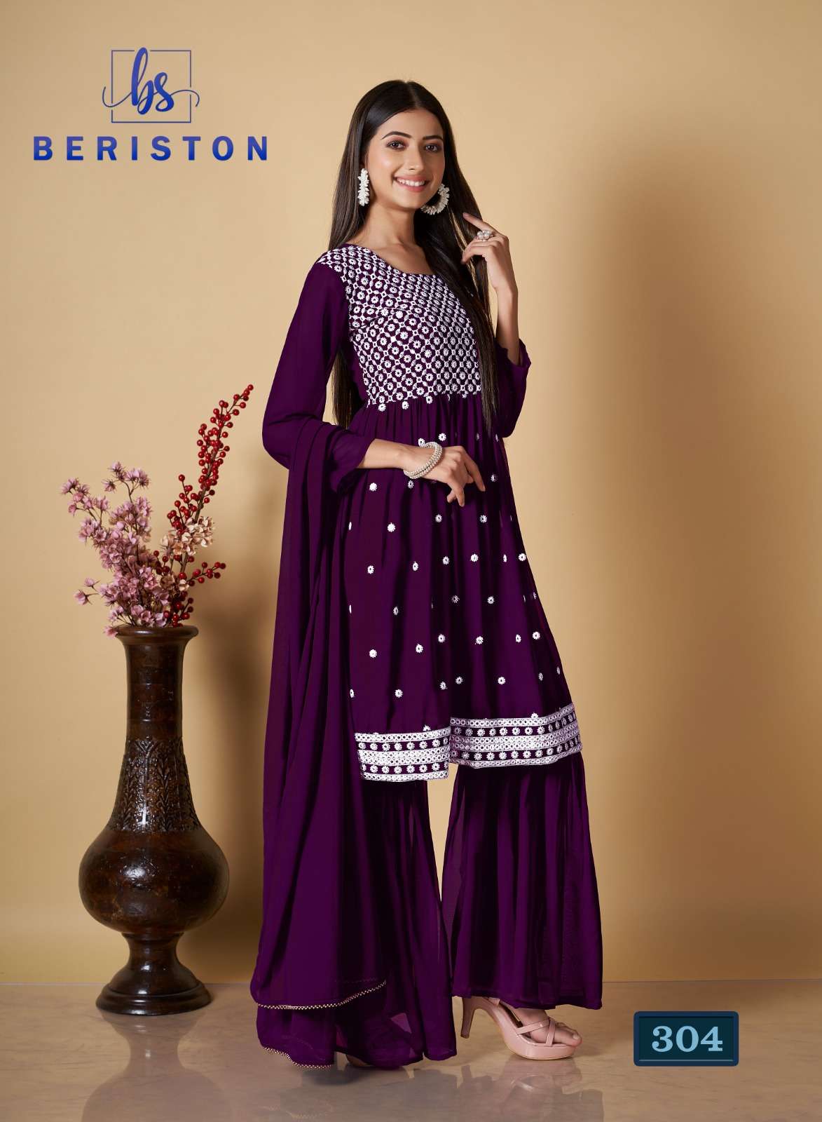 Beriston BS Vol 3 Readymade Salwar Suits and Kurtis Wholesale catalog