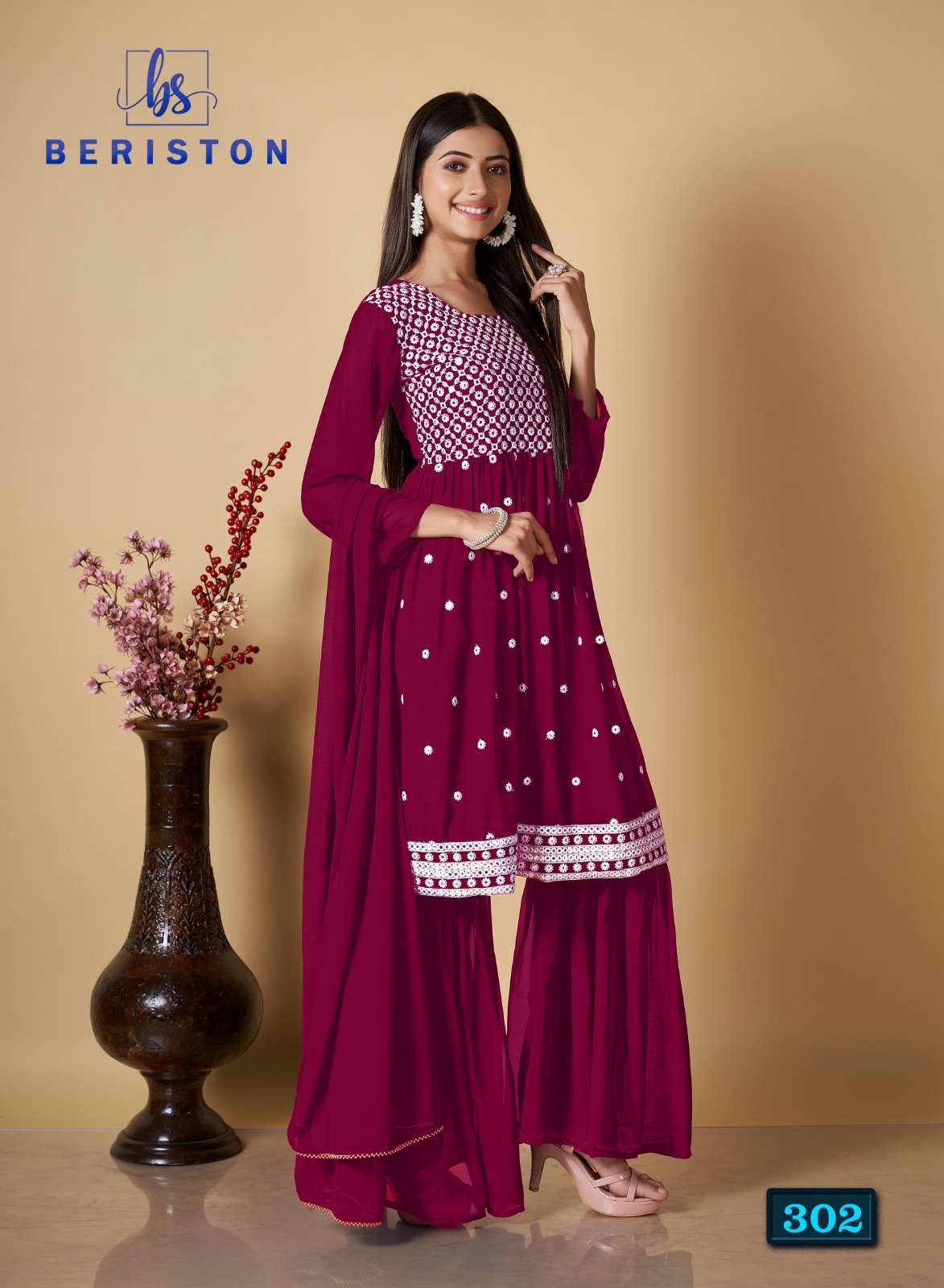 Beriston BS Vol 3 Readymade Salwar Suits and Kurtis Wholesale catalog