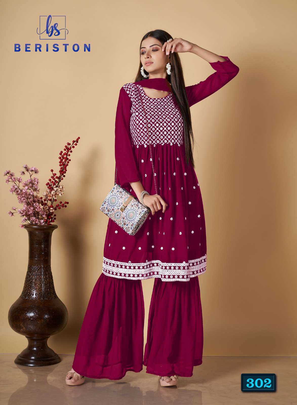 Beriston BS Vol 3 Readymade Salwar Suits and Kurtis Wholesale catalog