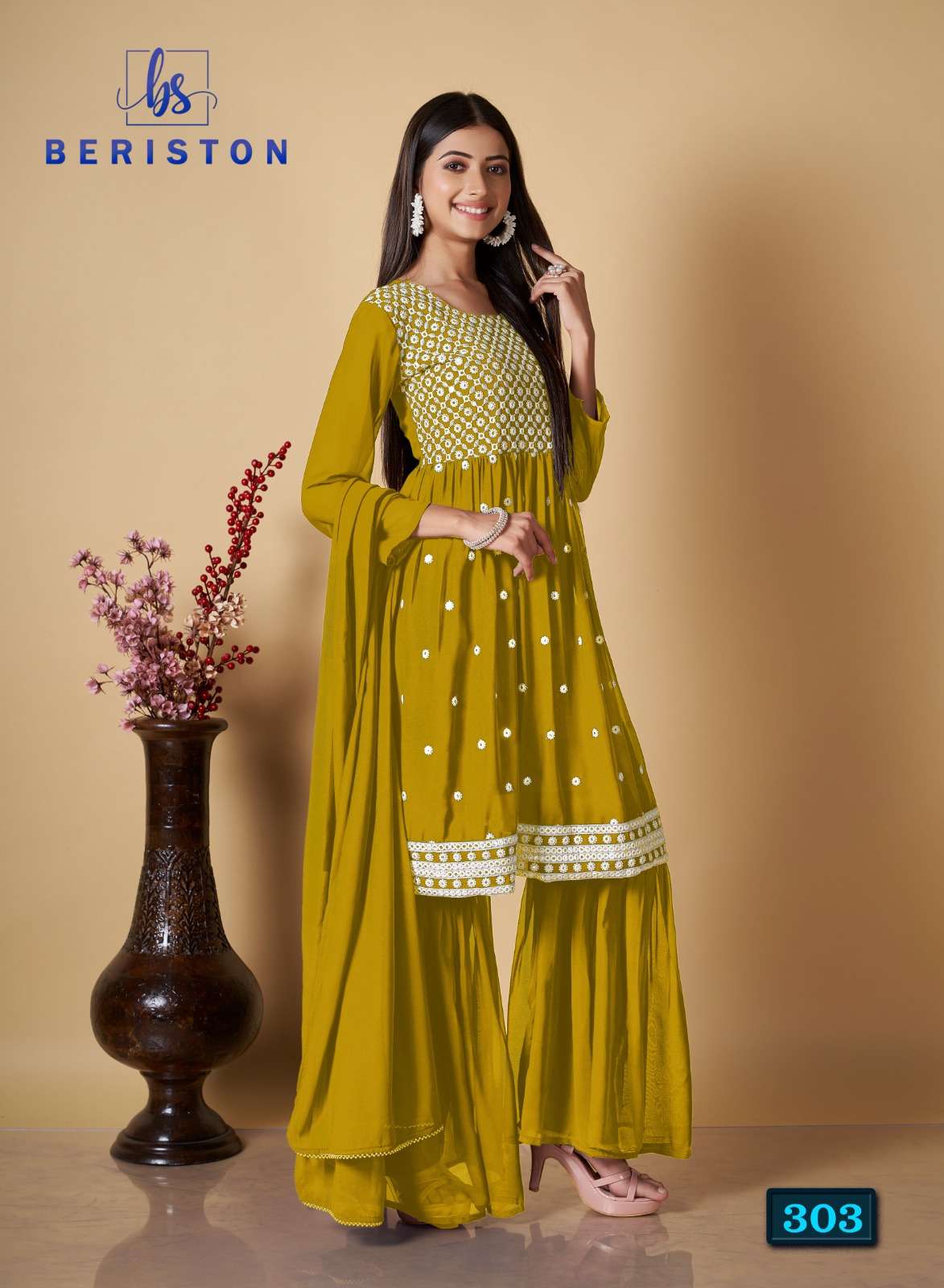 Beriston BS Vol 3 Readymade Salwar Suits and Kurtis Wholesale catalog