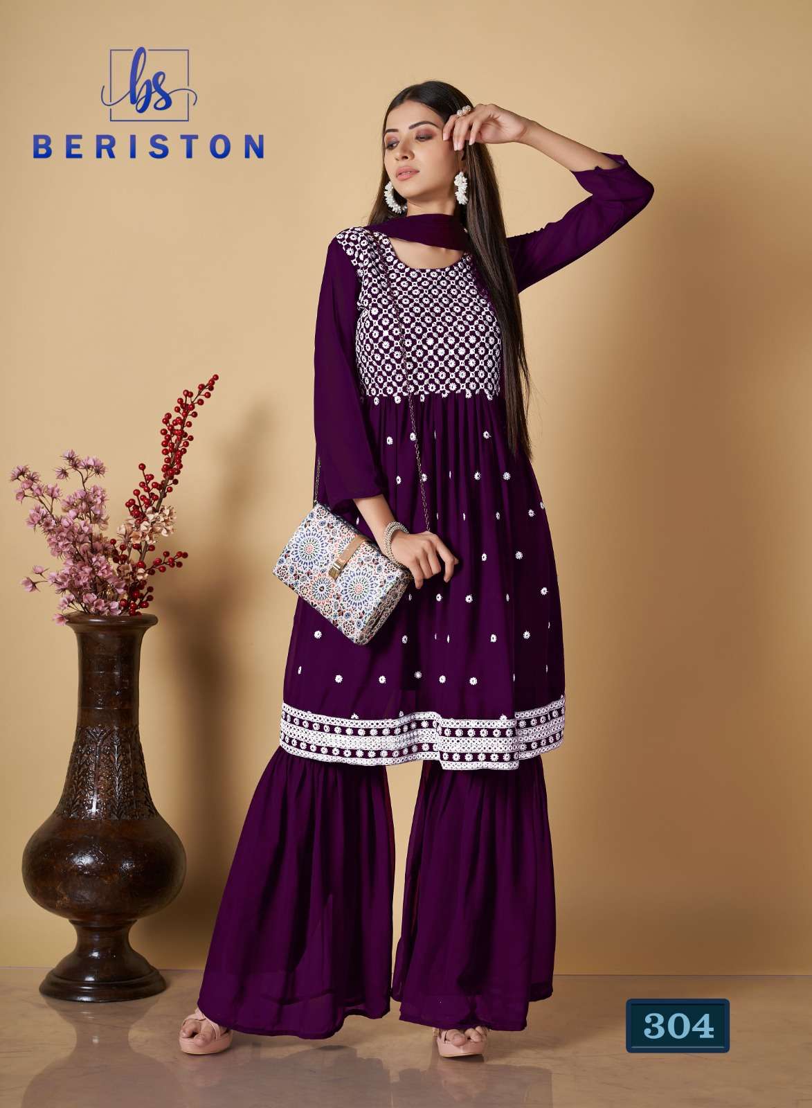 Beriston BS Vol 3 Readymade Salwar Suits and Kurtis Wholesale catalog