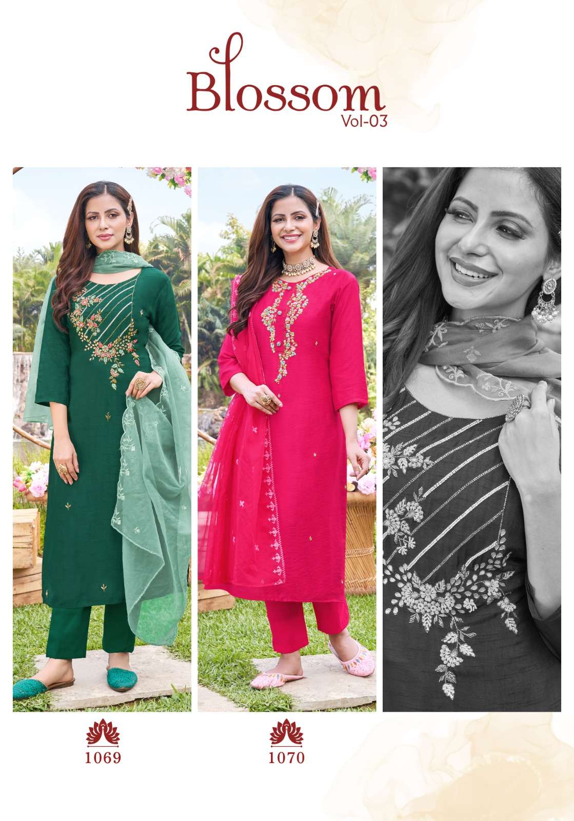Blossom vol 3 MODAL SILK Kurti Wholesale catalog