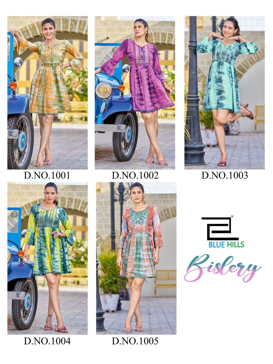 Blue Hills Bislery Tunic Style Kurti Wholesale catalog
