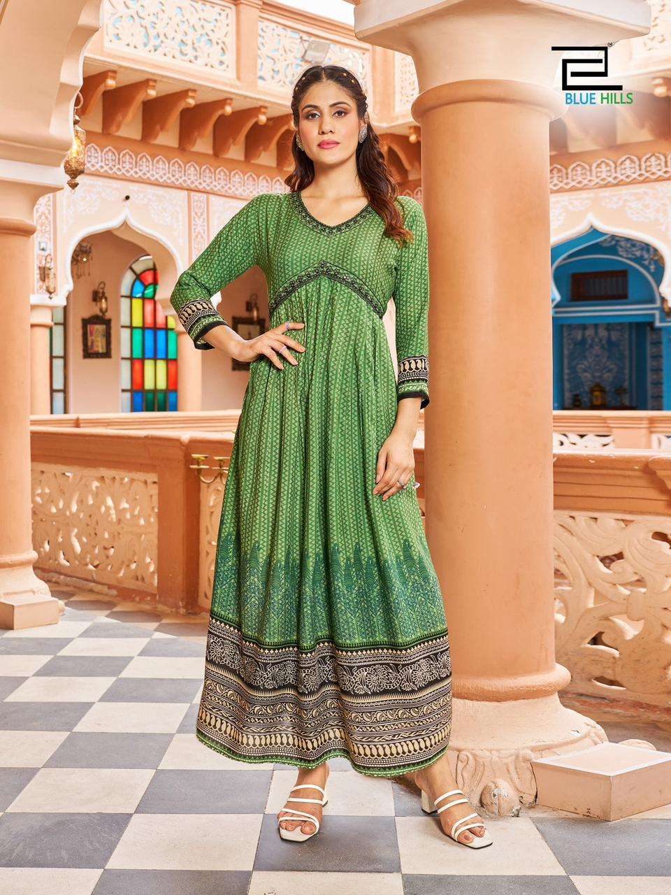 BLUE HILLS  Monaco ALIA Cut  Kurti Wholesale catalog