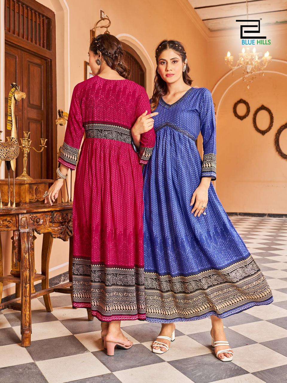BLUE HILLS  Monaco ALIA Cut  Kurti Wholesale catalog