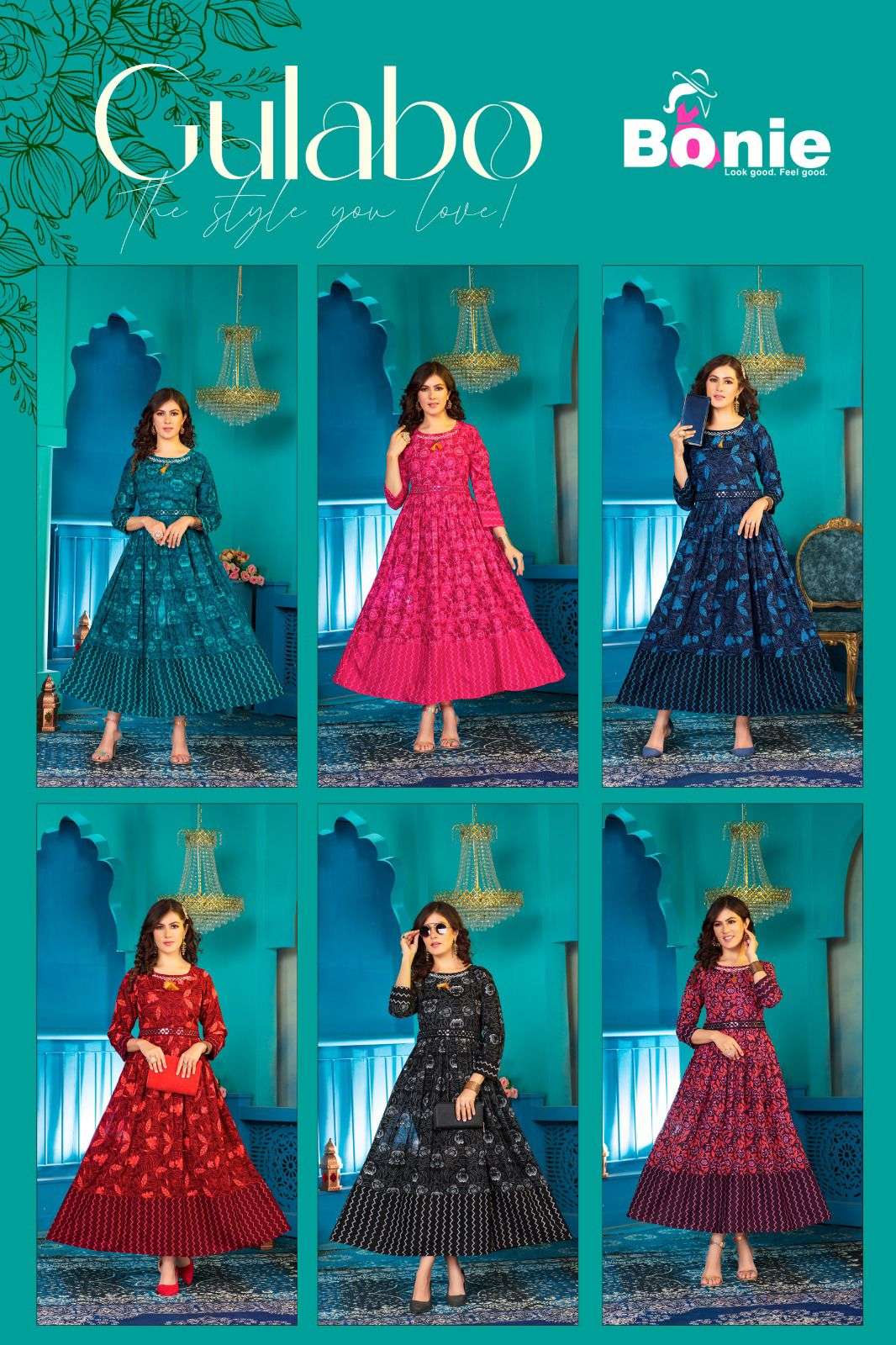 BONIE GULABO  RAYON 14 KG Kurti Wholesale catalog