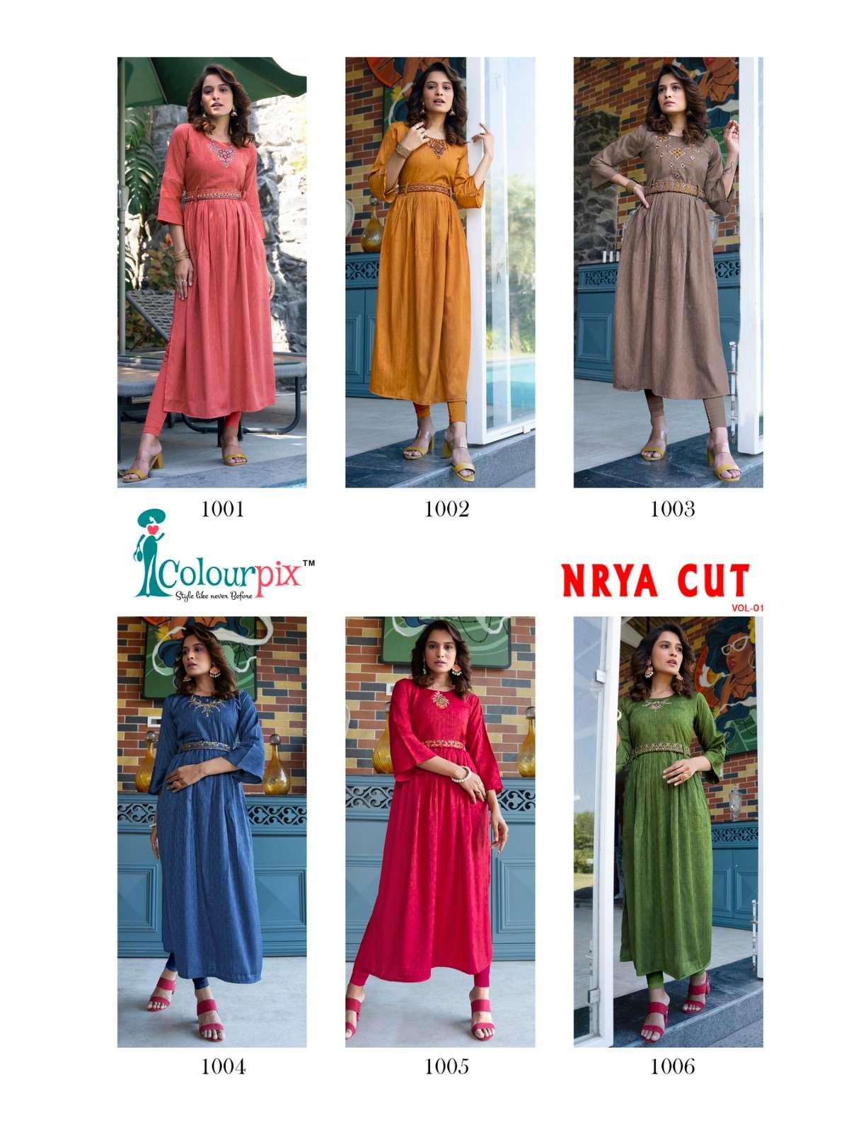 COLOURPIX NAYRA CUT VOL.1 Kurti Wholesale catalog