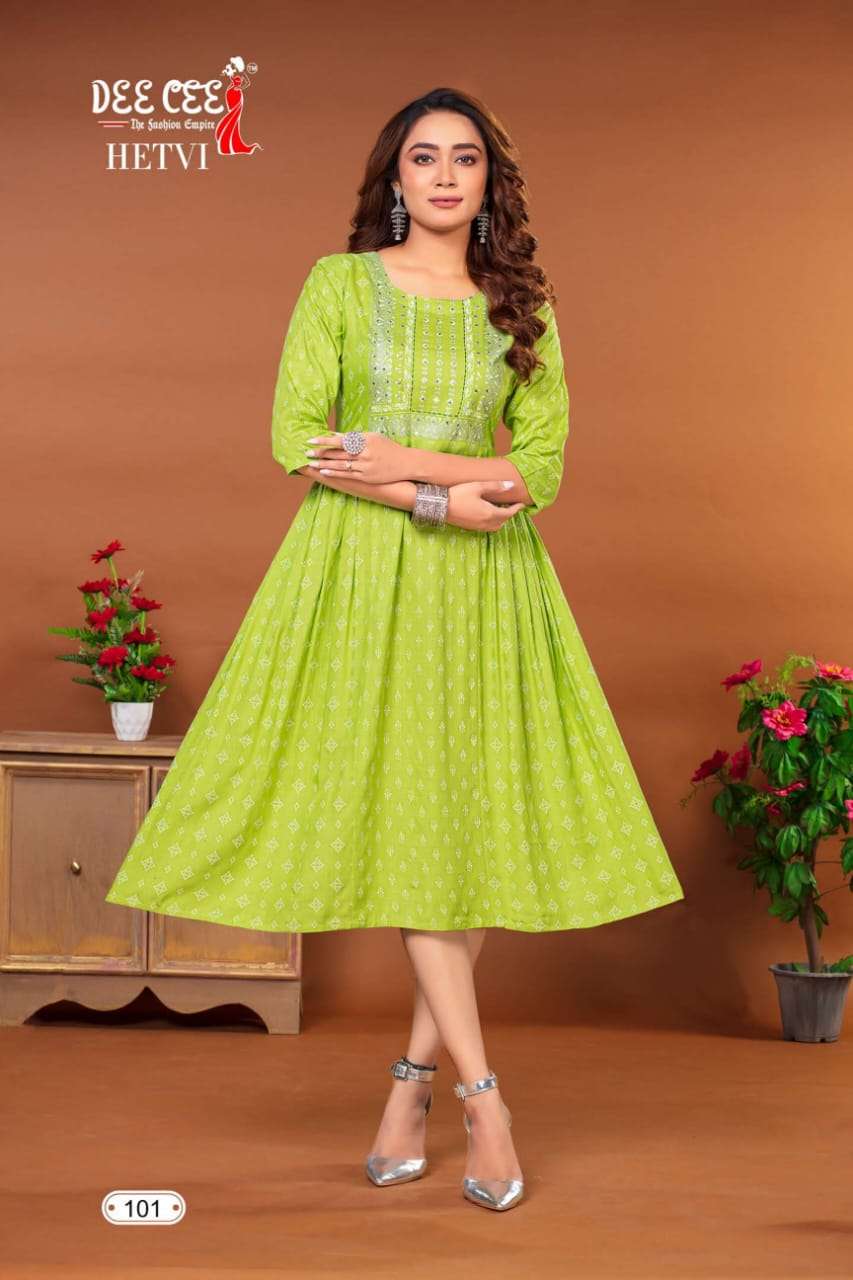 DeeCee HETVI Kurti Wholesale catalog